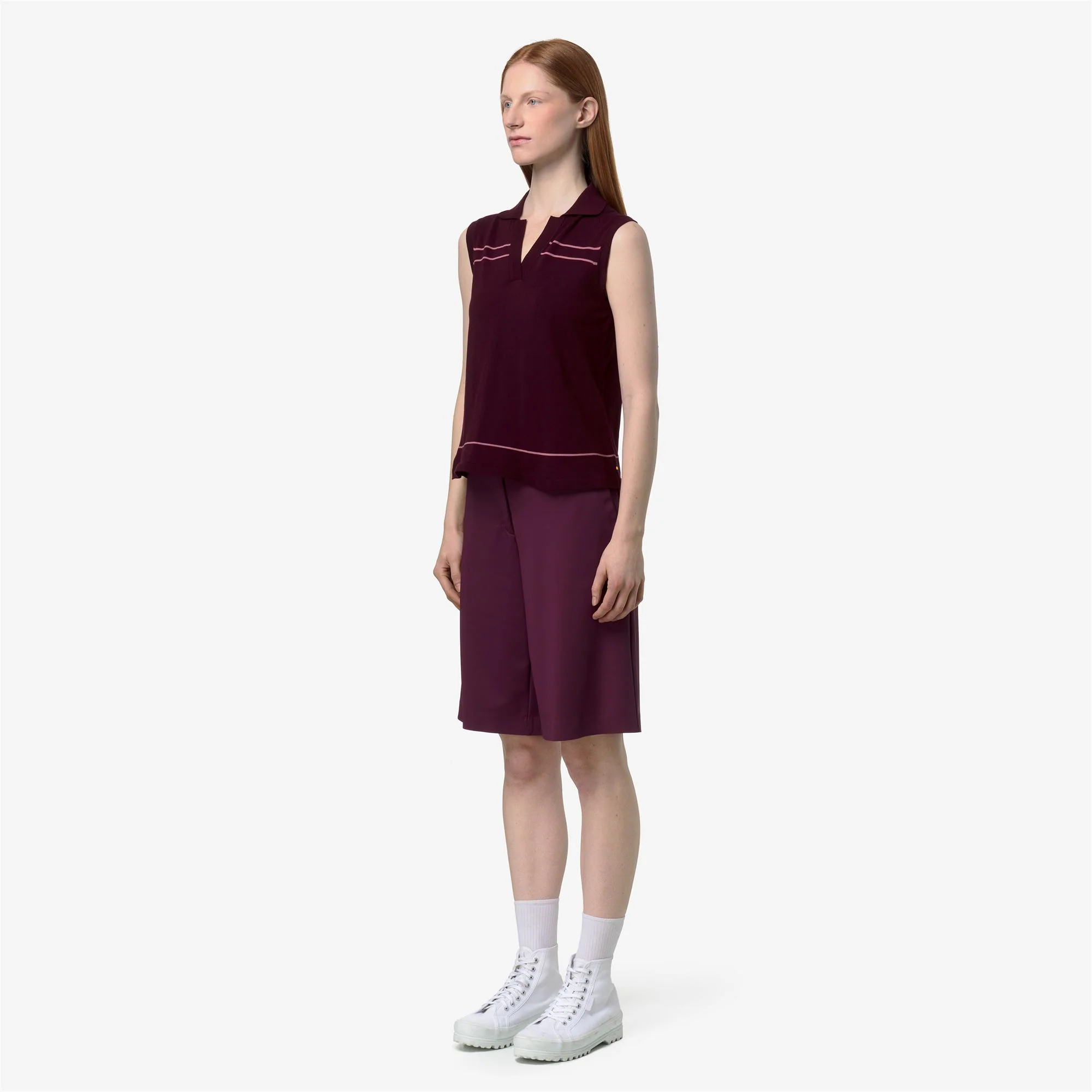 JALIGNE STRIPES - KNITWEAR - Vest - Woman - VIOLET BURNISHED-VIOLET PINKISH - Image 4