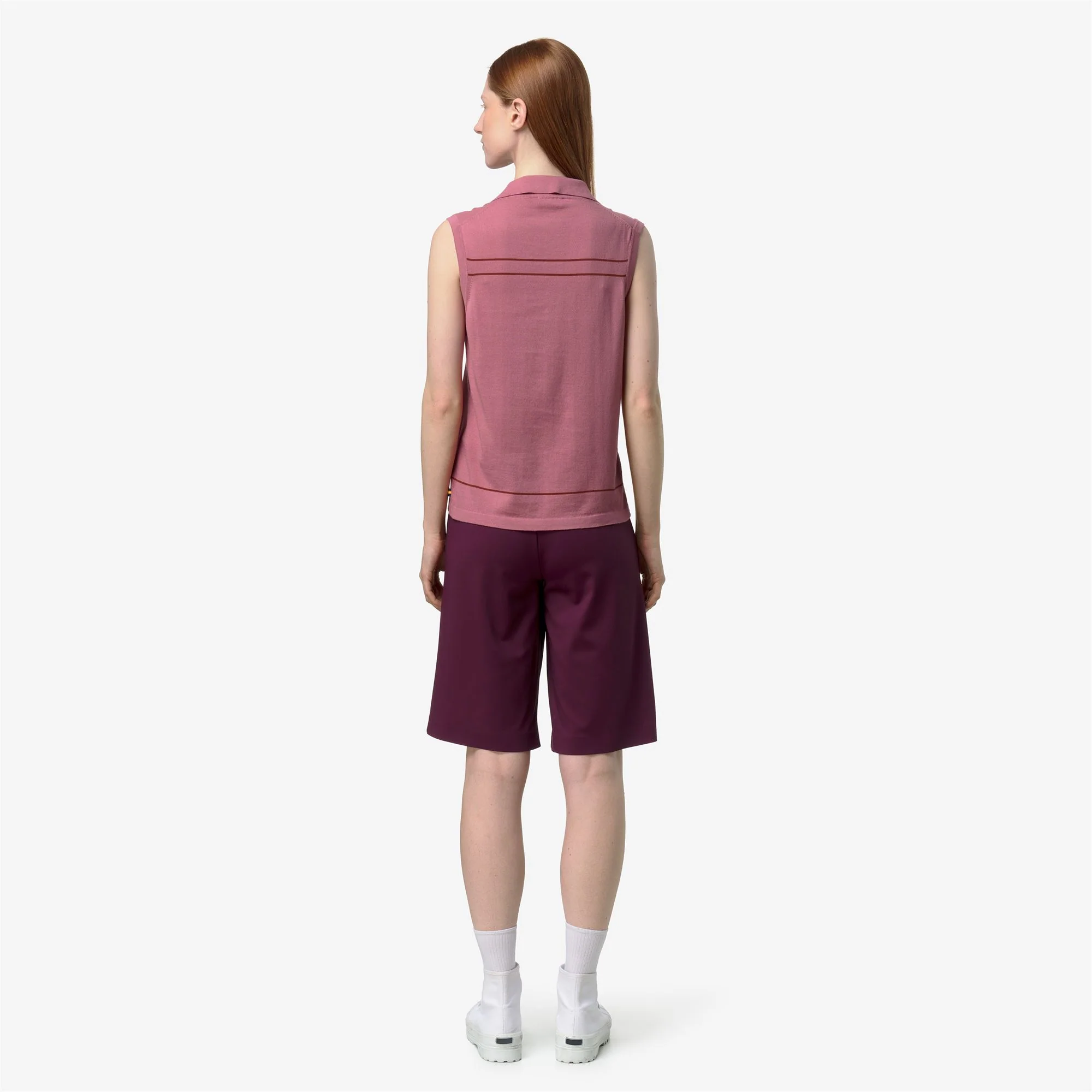JALIGNE STRIPES - KNITWEAR - Vest - Woman - VIOLET  PINKISH-BROWN REDDISH - Image 5