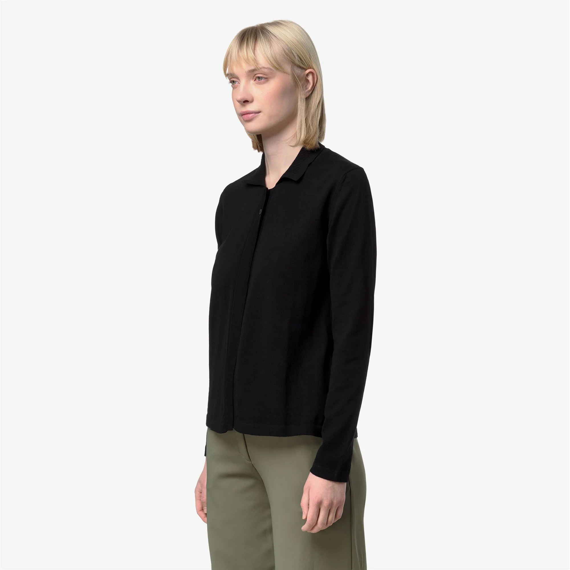 LENID - KNITWEAR - Jacket - Woman - BLACK PURE - Image 4
