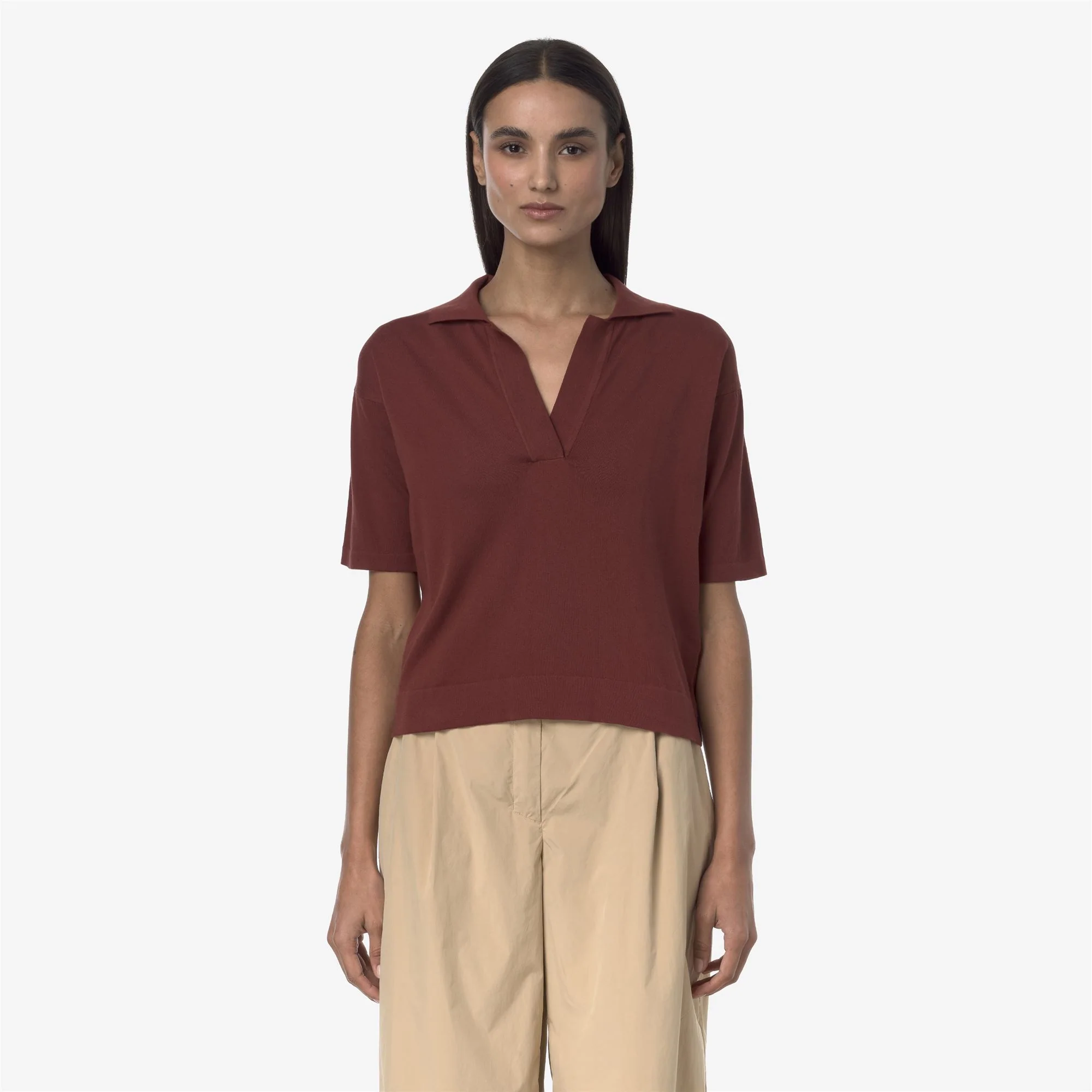 MARLHES - KNITWEAR - Polo - Woman - BROWN FIERY - Image 3