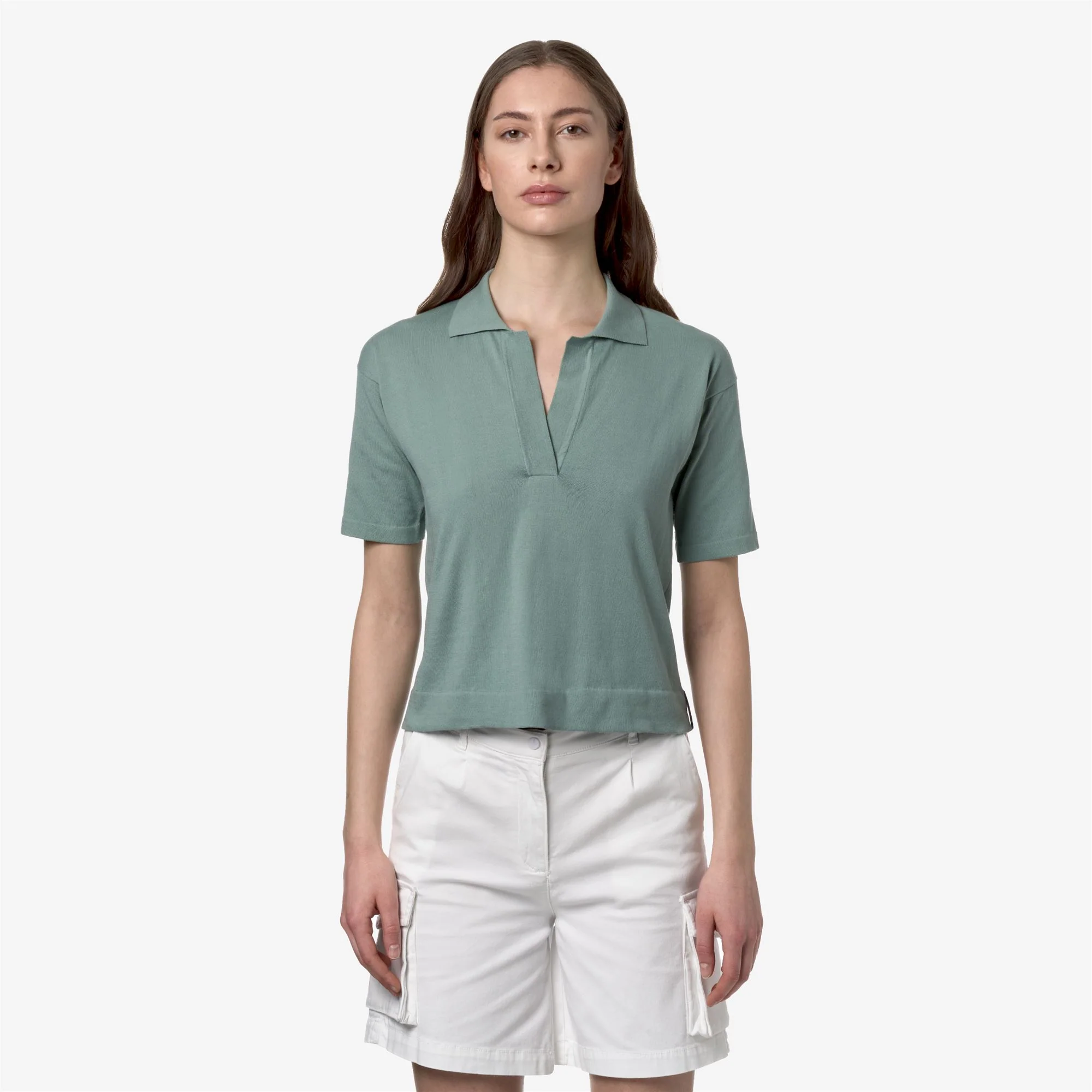 MARLHES - KNITWEAR - Polo - Woman - GREEN MOLD - Image 3