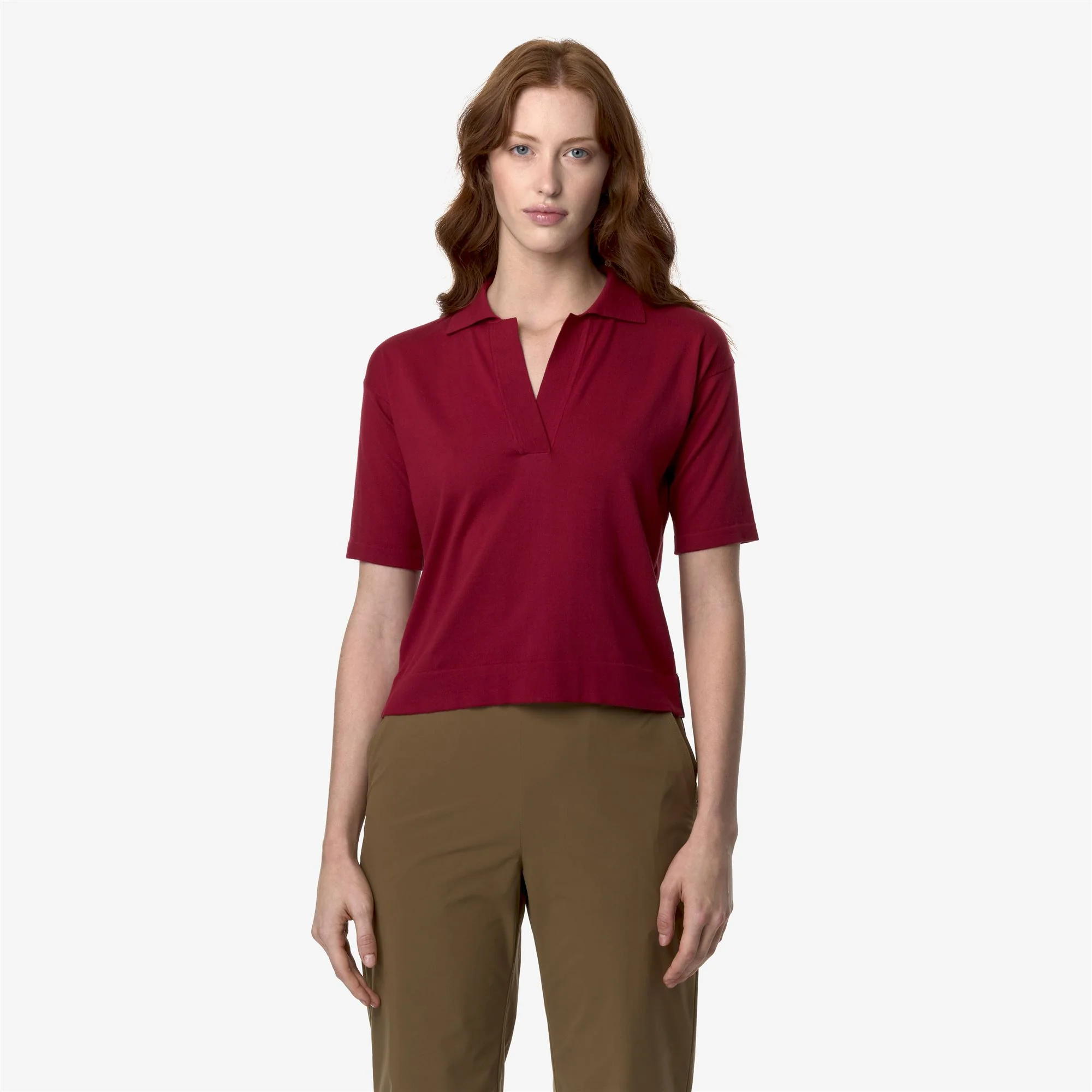 MARLHES - KNITWEAR - Polo - Woman - RED DK - Image 3
