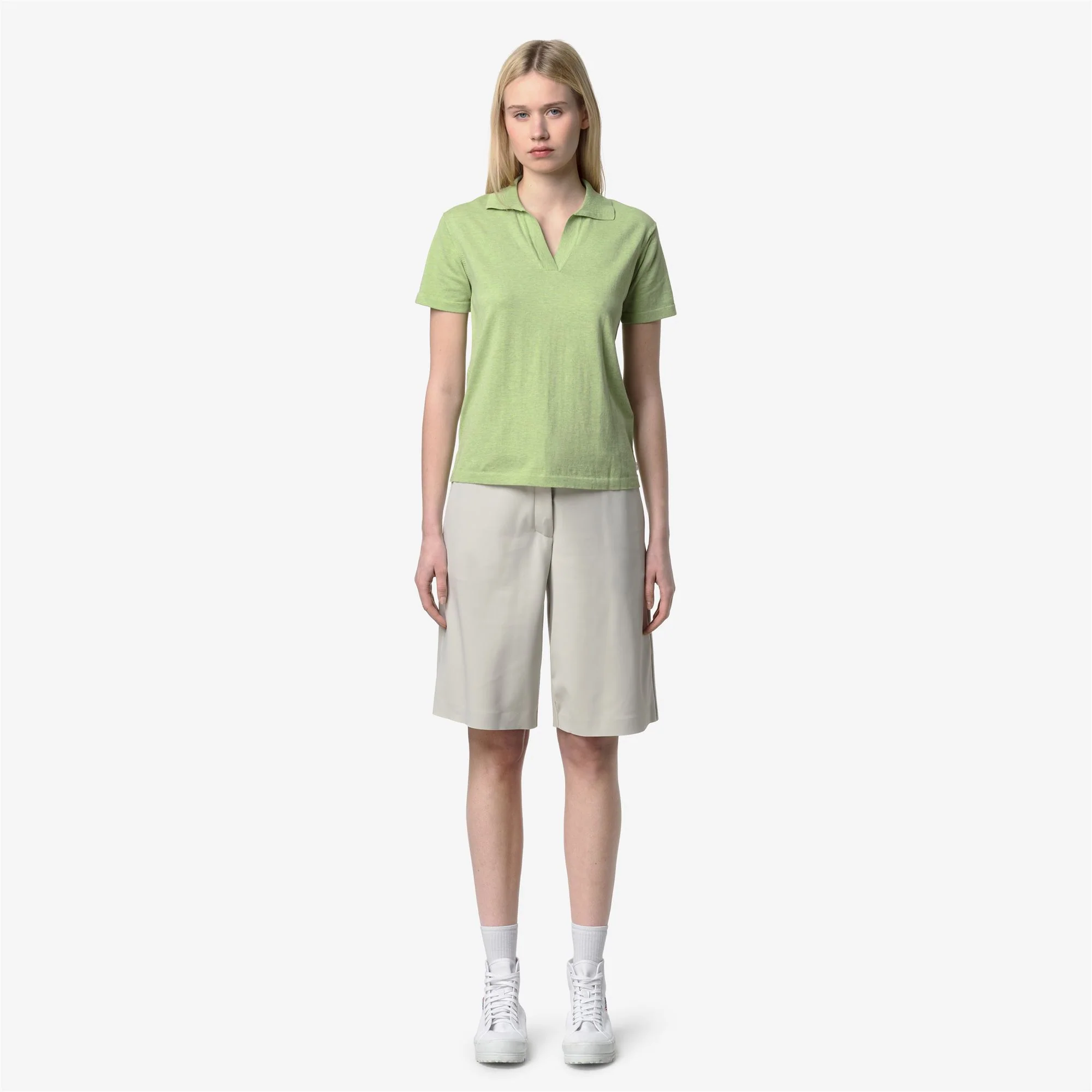MAZARDY - KNITWEAR - Polo - Woman - GREEN LEAF - Image 3