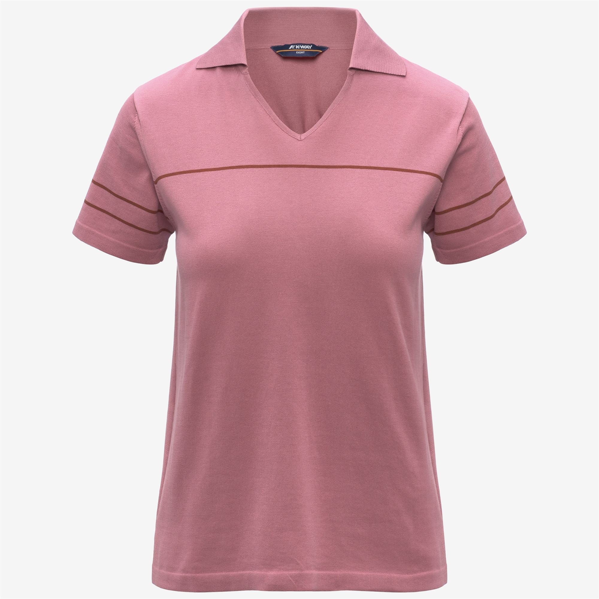 MAZARDY STRIPES - KNITWEAR - Polo - Woman - VIOLET PINKISH-BROWN REDDISH