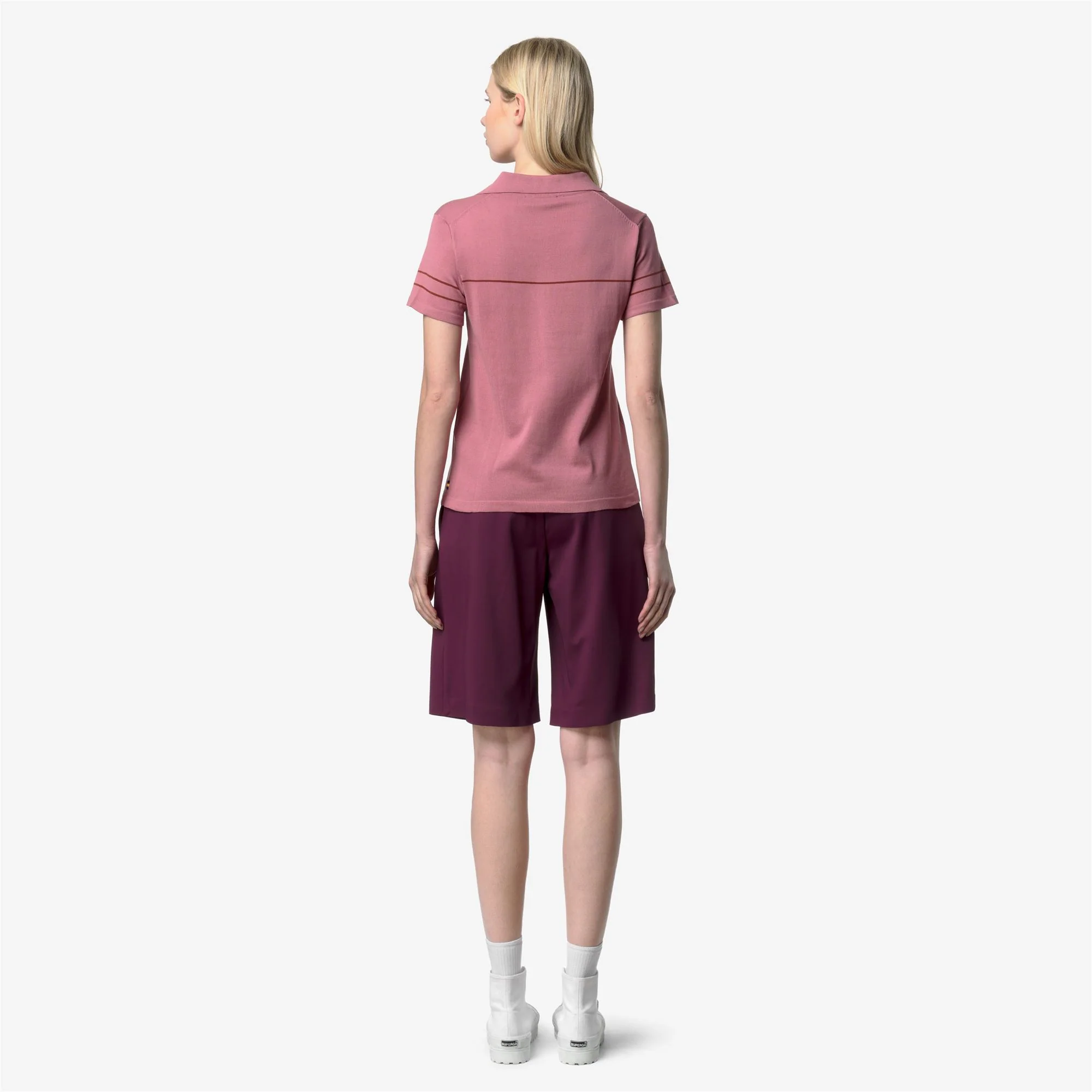 MAZARDY STRIPES - KNITWEAR - Polo - Woman - VIOLET PINKISH-BROWN REDDISH - Image 5