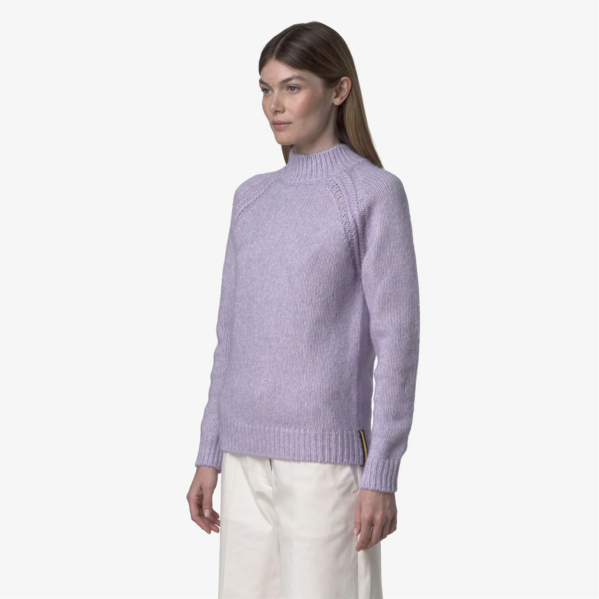 TERRY - KNITWEAR - Pull  Over - Woman - VIOLET-OFF WHITE - Image 4