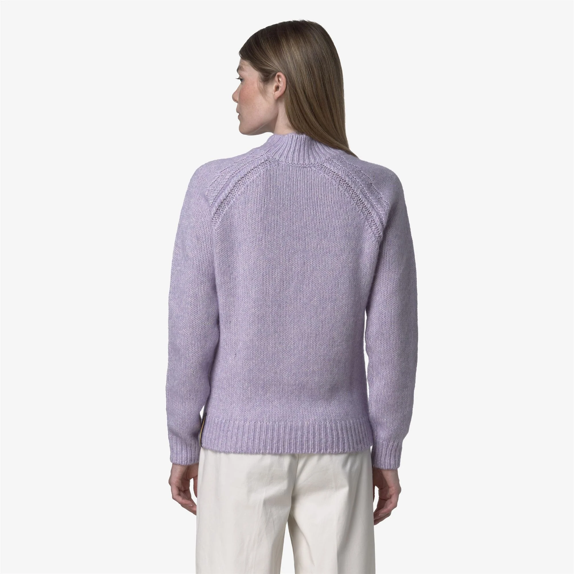 TERRY - KNITWEAR - Pull  Over - Woman - VIOLET-OFF WHITE - Image 5