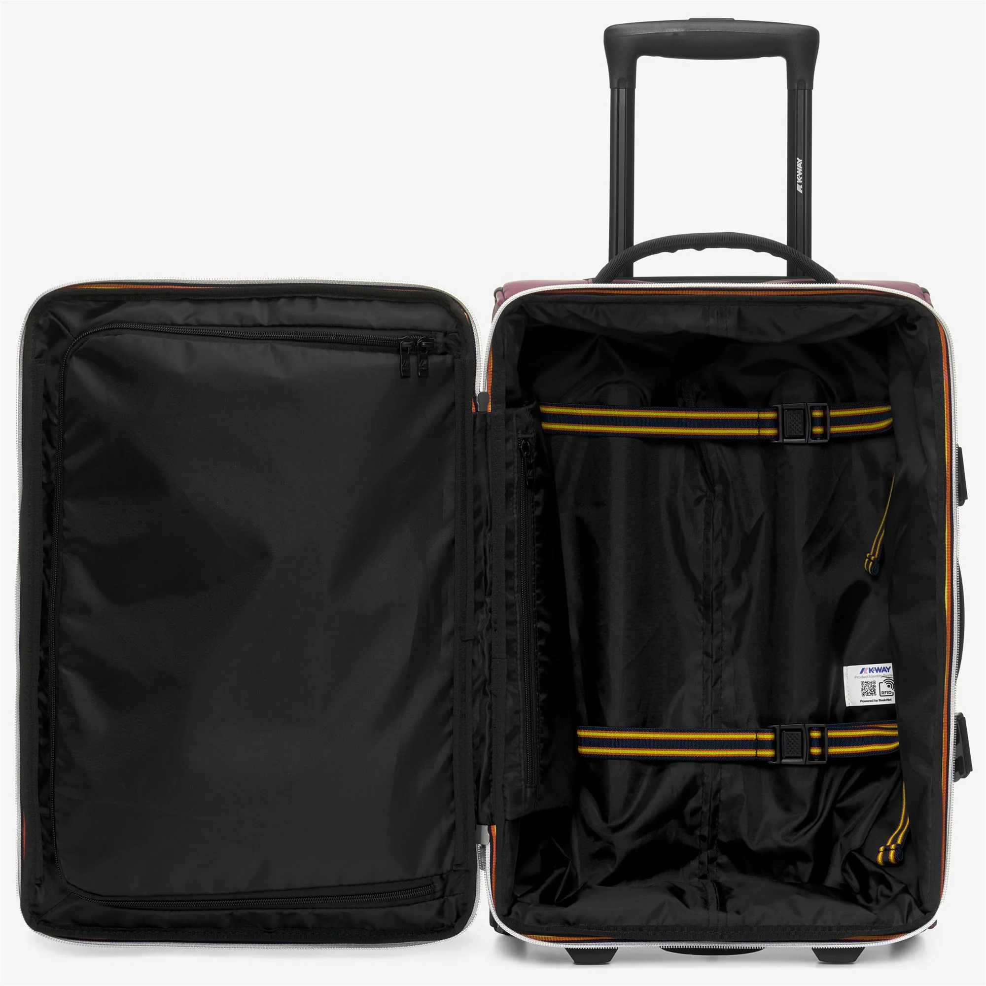 BLOSSAC S - Luggage Bags - Trolley - Unisex - VIOLET MAUVE WINE-BLACK PURE - Image 3