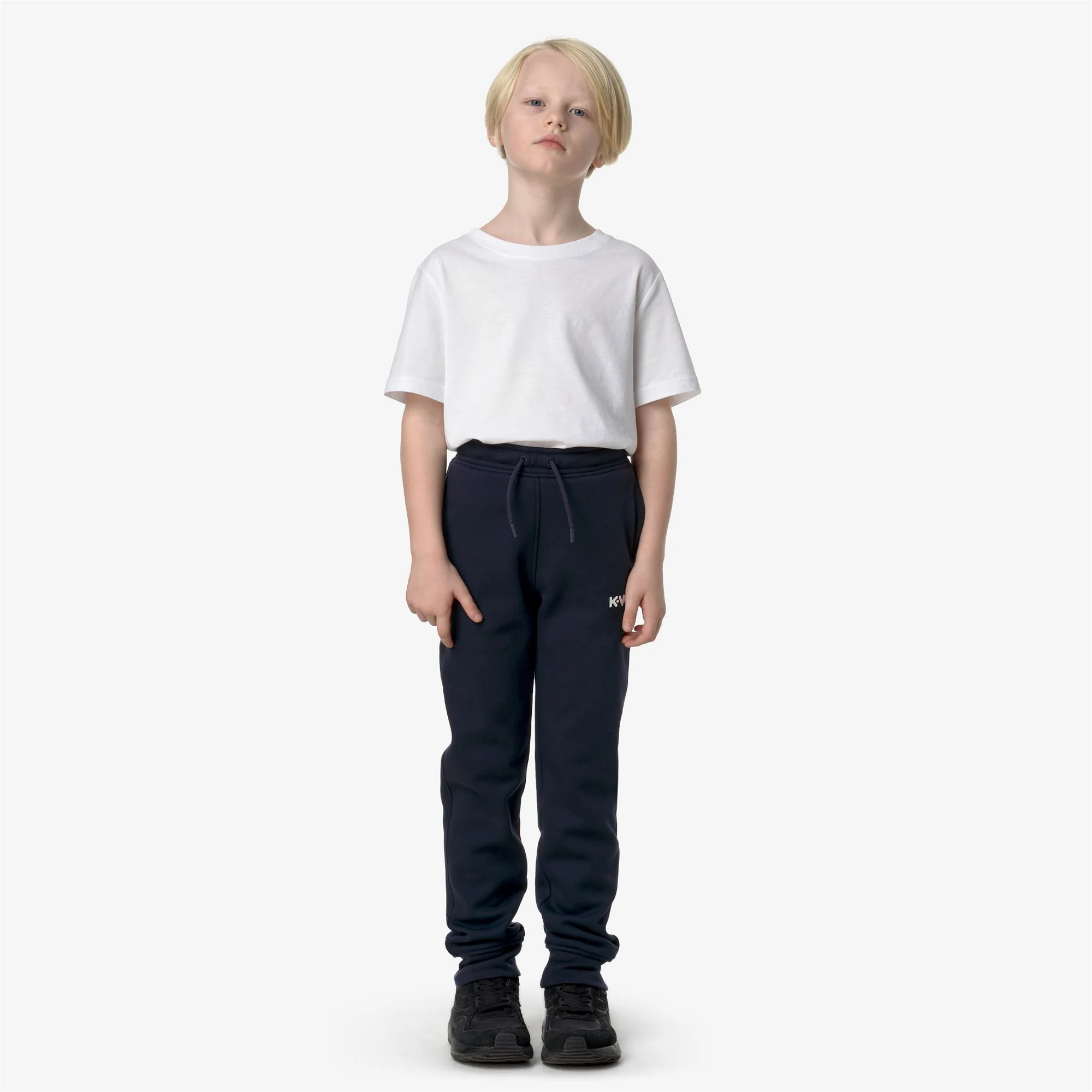 P. BUVEL PC LETTERING - Pants - Sport Trousers - Boy - BLUE DEPTH-BEIGE GREY - Image 3
