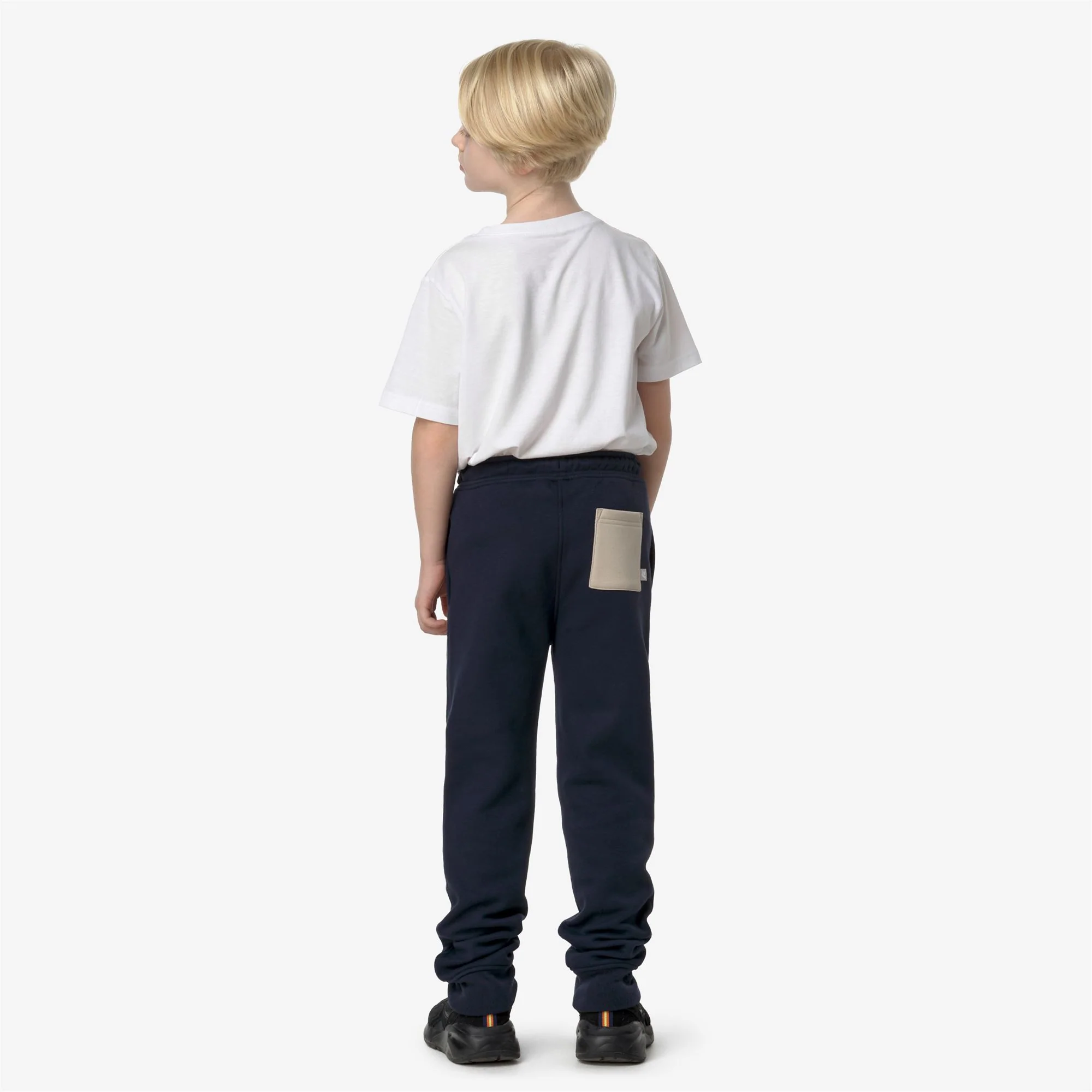 P. BUVEL PC LETTERING - Pants - Sport Trousers - Boy - BLUE DEPTH-BEIGE GREY - Image 5