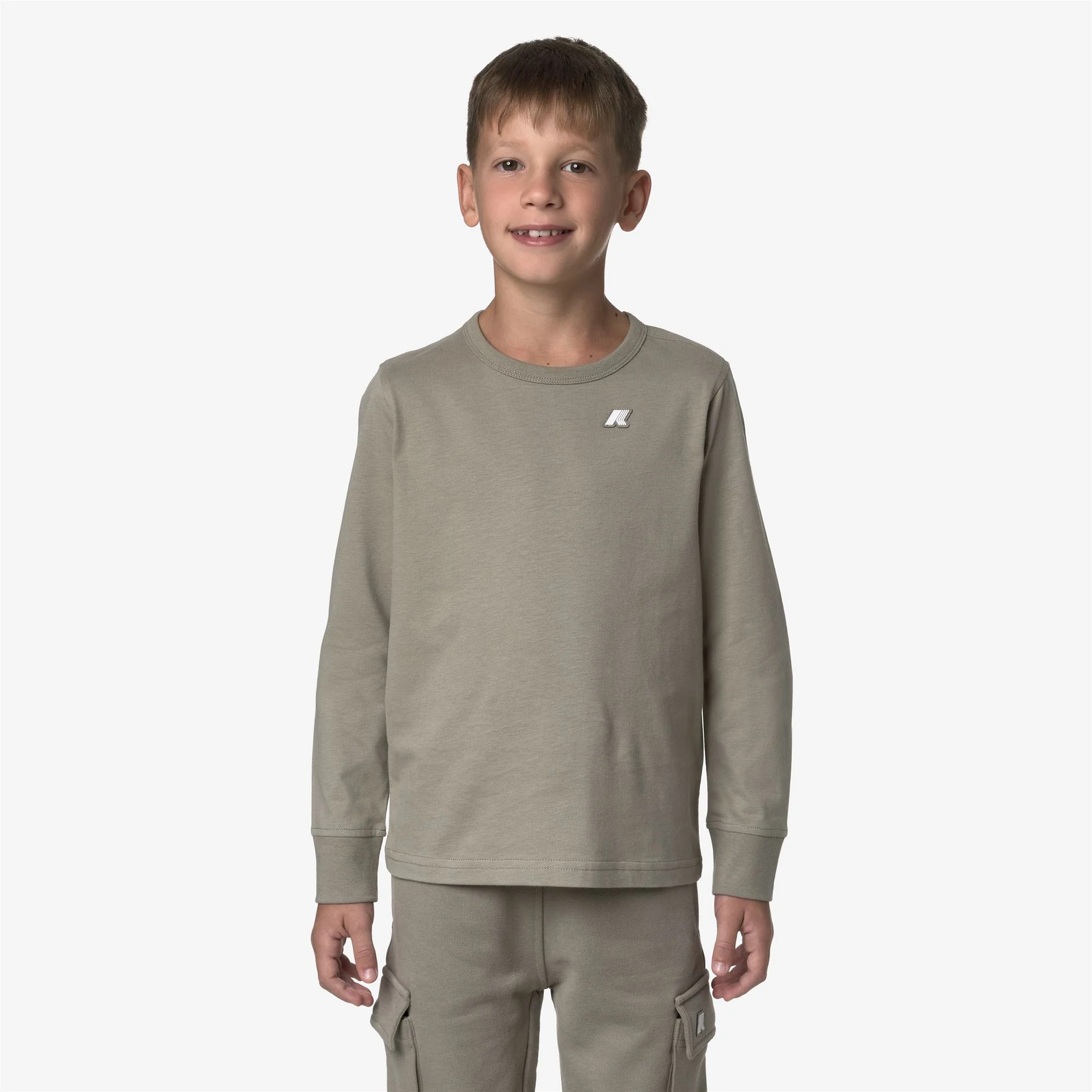 P. MICK FLEECE PEACH - Pants - Sport Trousers - Boy - GREEN OAK - Image 3