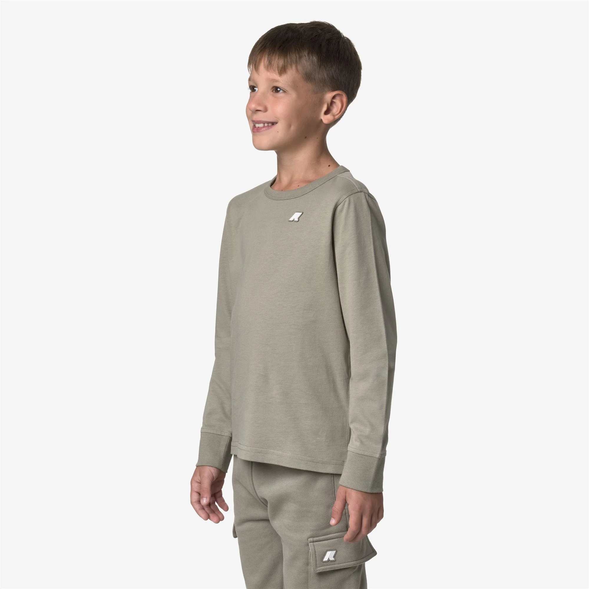 P. MICK FLEECE PEACH - Pants - Sport Trousers - Boy - GREEN OAK - Image 4