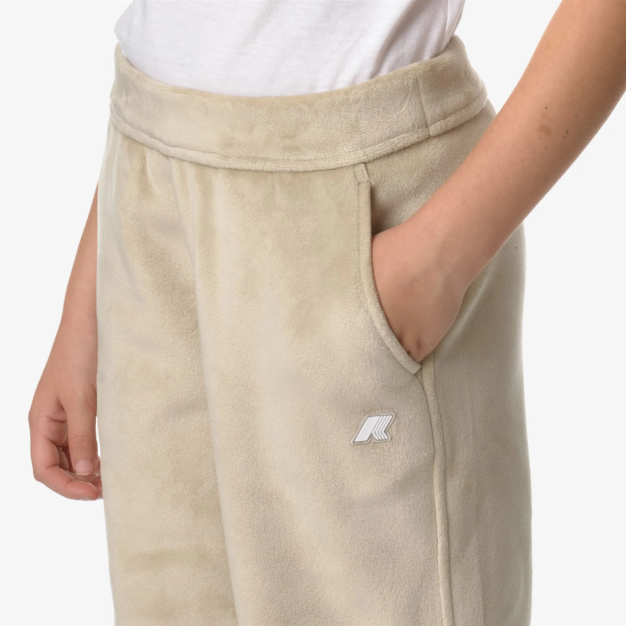P. JENNY VELOUR POLAR - Pants - Sport Trousers - Girl - BEIGE GREY-BEIGE GREY - Image 2