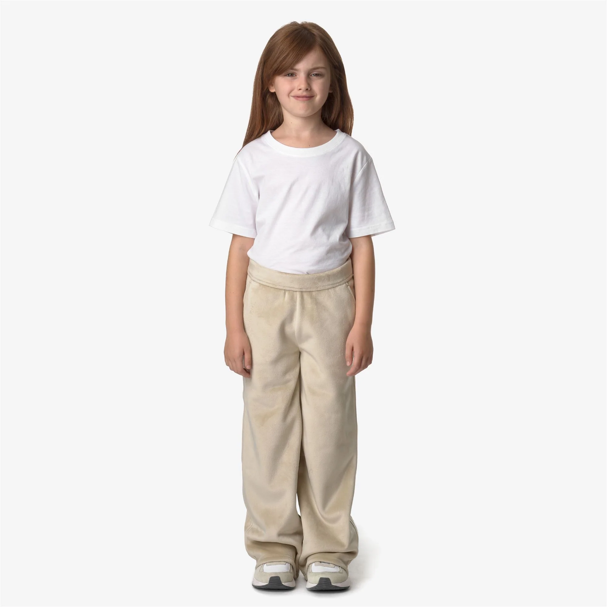 P. JENNY VELOUR POLAR - Pants - Sport Trousers - Girl - BEIGE GREY-BEIGE GREY - Image 3