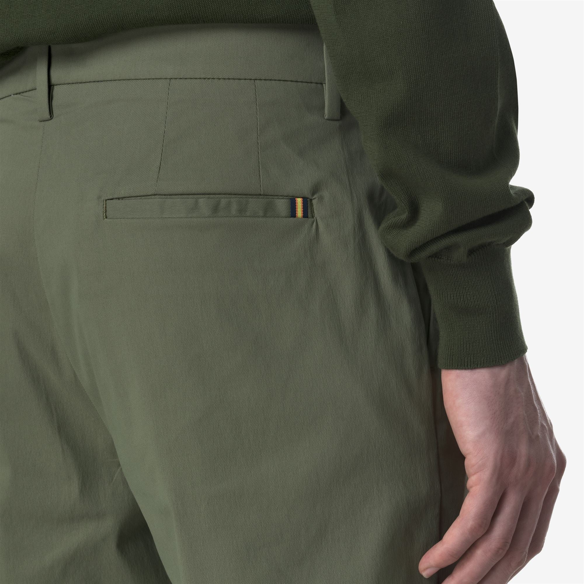 AILTON TWILL TECH - Pants - CHINO - Man - GREEN LICHEN - Image 2