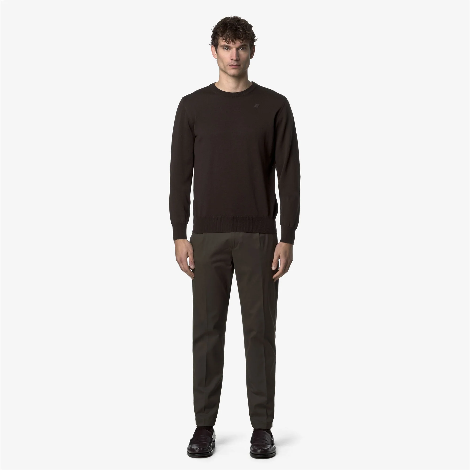 AILTON TWILL TECH PEACH - Pants - CHINO - Man - BLACK OLIVE - Image 3