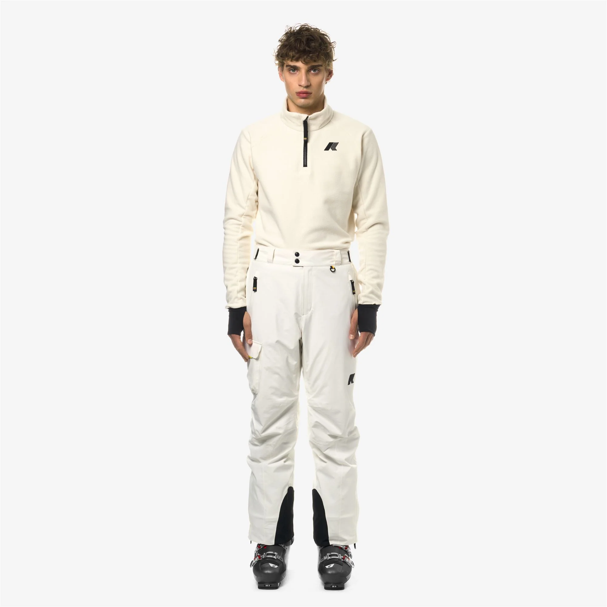 AVRIEUX MICRO TWILL 2 LAYERS - Pants - Sport Trousers - Man - WHITE GARDENIA - Image 3