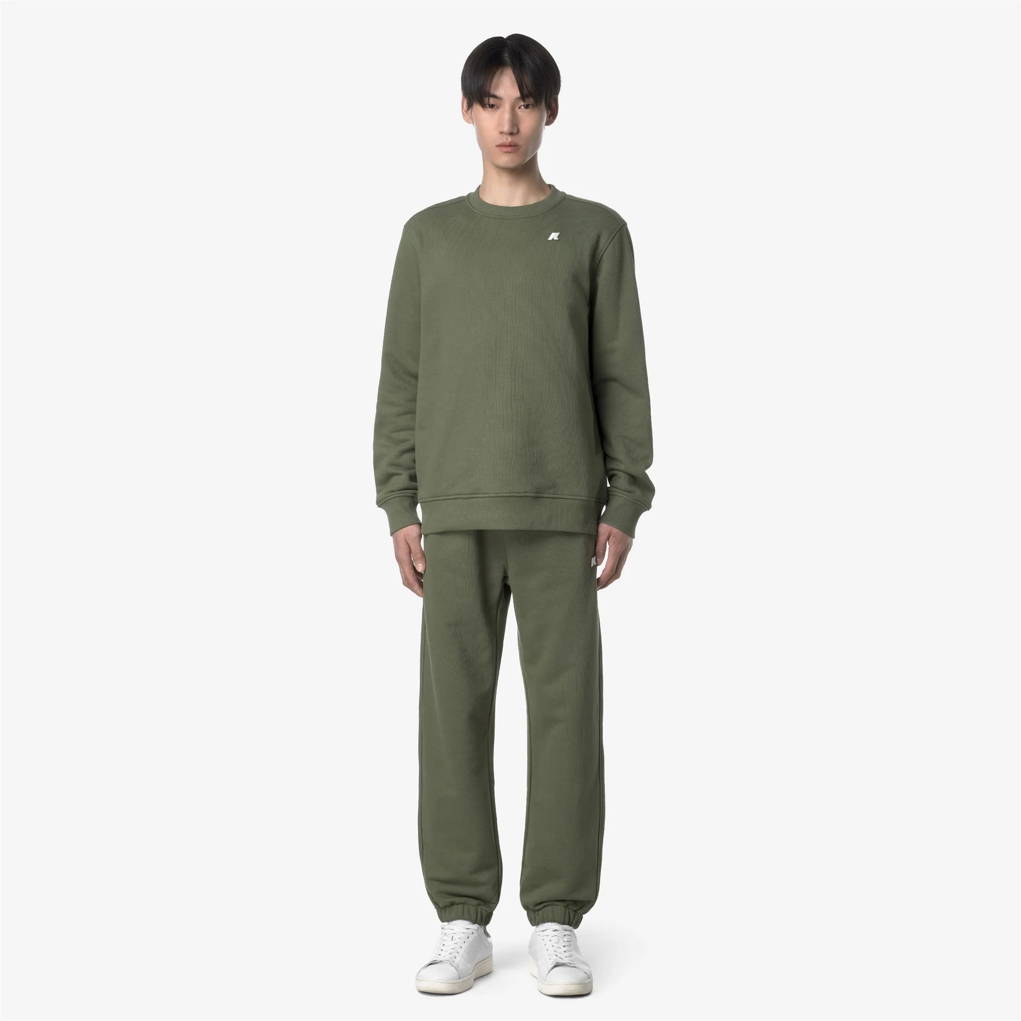 MICKYEL FRENCH TERRY - Pants - Sport Trousers - Man - GREEN LICHEN - Image 3