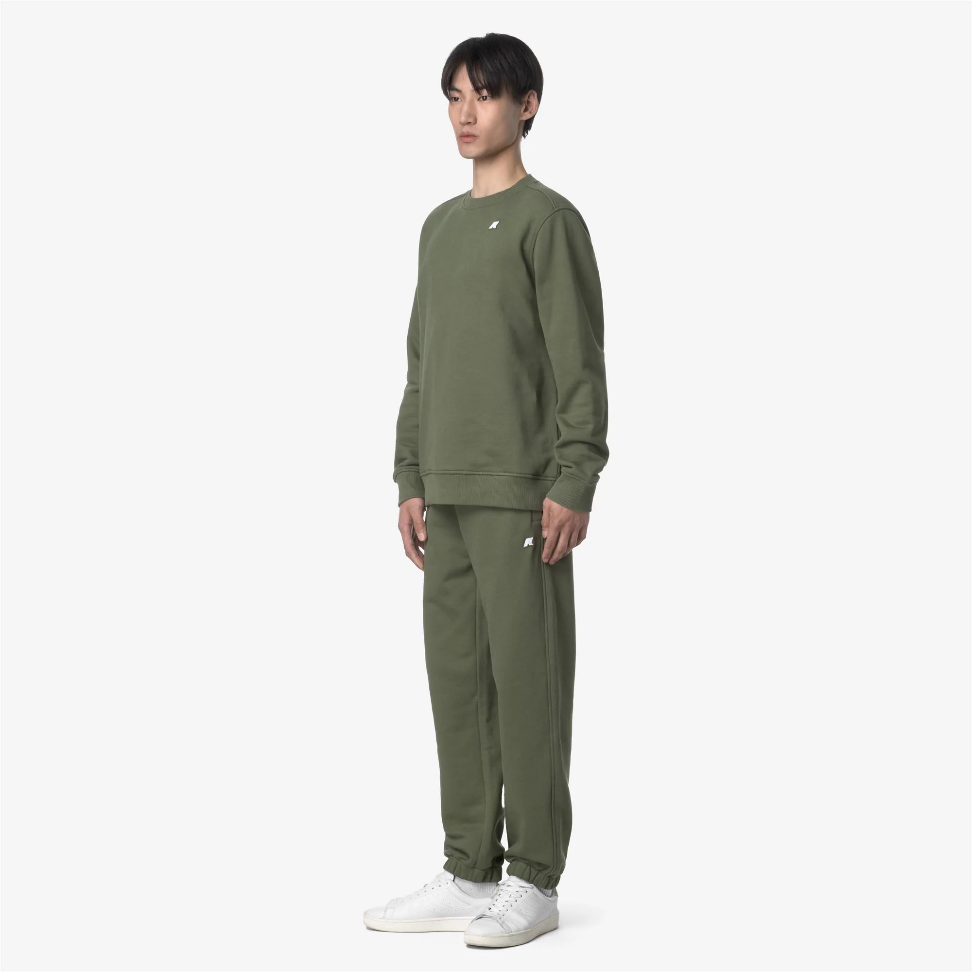 MICKYEL FRENCH TERRY - Pants - Sport Trousers - Man - GREEN LICHEN - Image 4