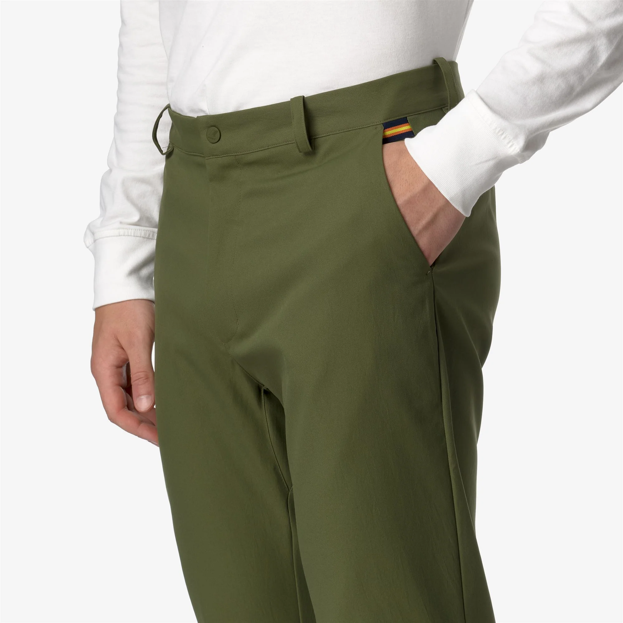 ELIA TWILL PEACH - Pants - CHINO - Unisex - GREEN CYPRESS - Image 2