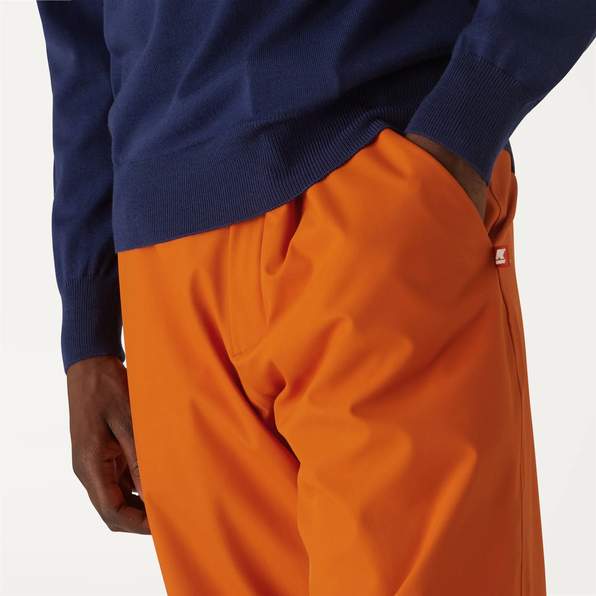 Noe Micro Twill - Pants - Sport Trousers - Unisex - ORANGE RUST - Image 2