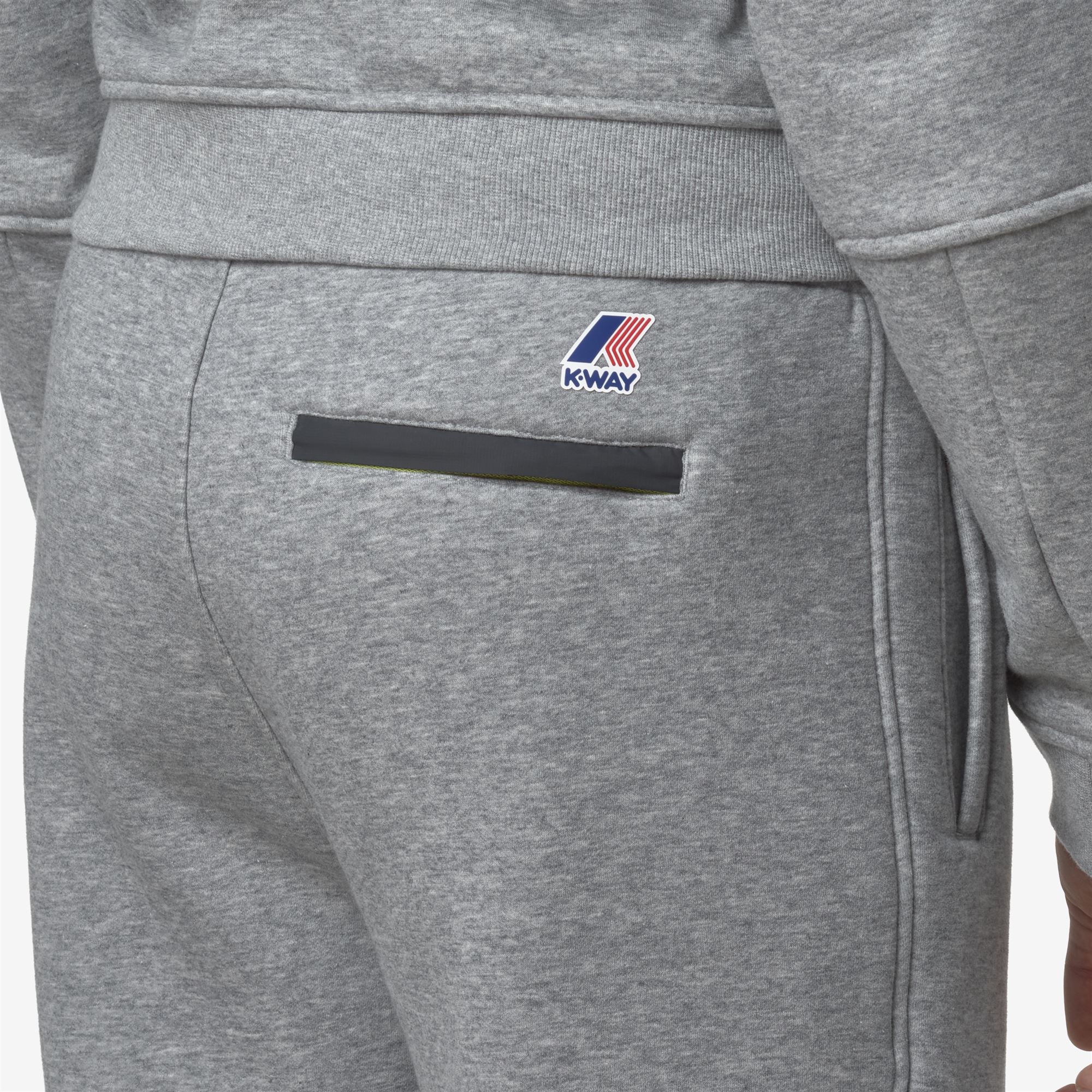 PHILBERT BRUSHED PC EAST - Pants - Sport Trousers - Unisex - GREY MELANGE MID - Image 2