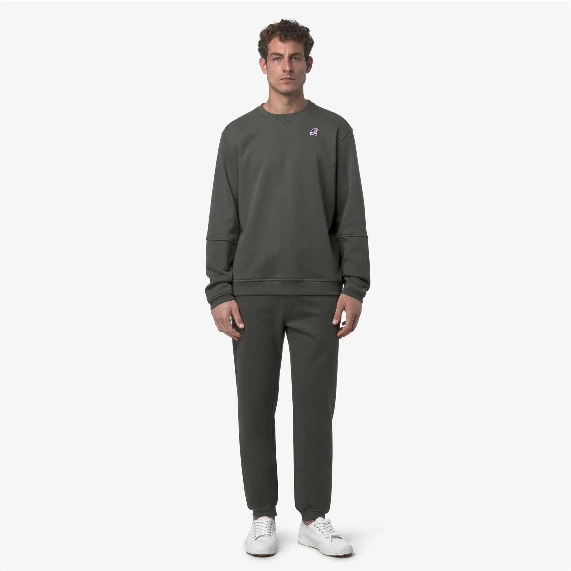 PHILBERT BRUSHED PC - Pants - Sport Trousers - Unisex - GREEN BLACKISH - Image 3