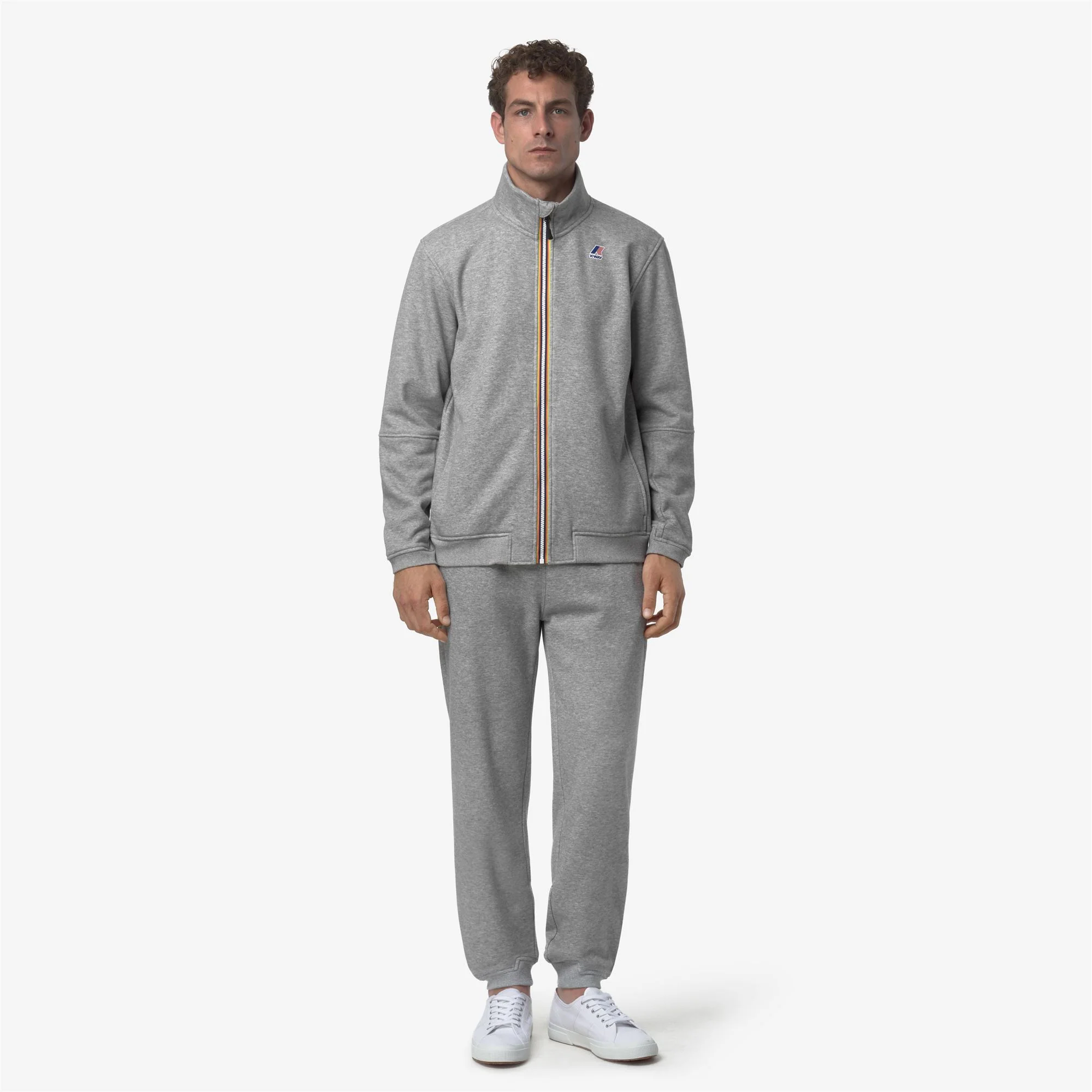 PHILBERT BRUSHED PC - Pants - Sport Trousers - Unisex - GREY MELANGE MID - Image 3