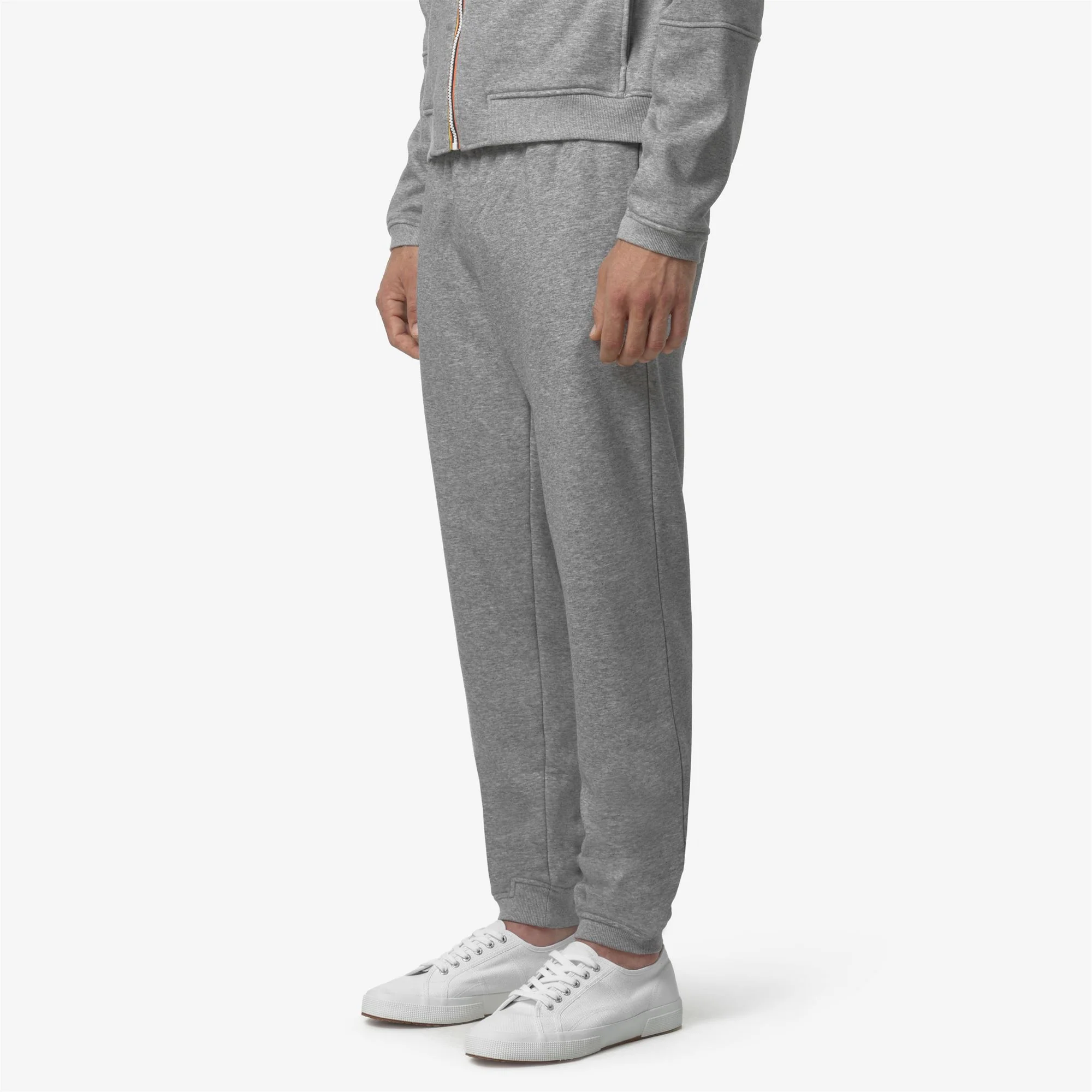 PHILBERT BRUSHED PC - Pants - Sport Trousers - Unisex - GREY MELANGE MID - Image 4