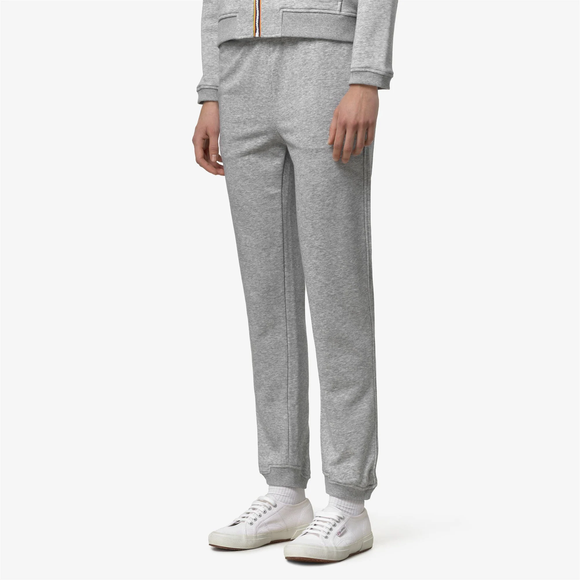 PHILBERT POLY COTTON - Pants - Sport Trousers - Unisex - GREY MEL - Image 4
