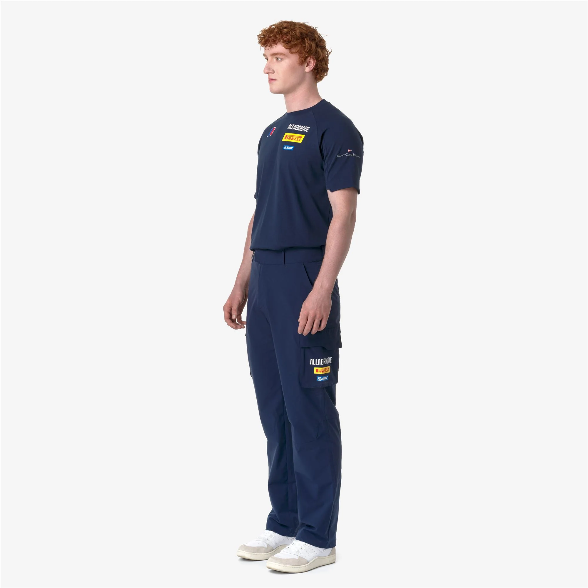 SAUCHAY ALLAGRANDE - Pants - Cargo - Unisex - BLUE DRESS - Image 4