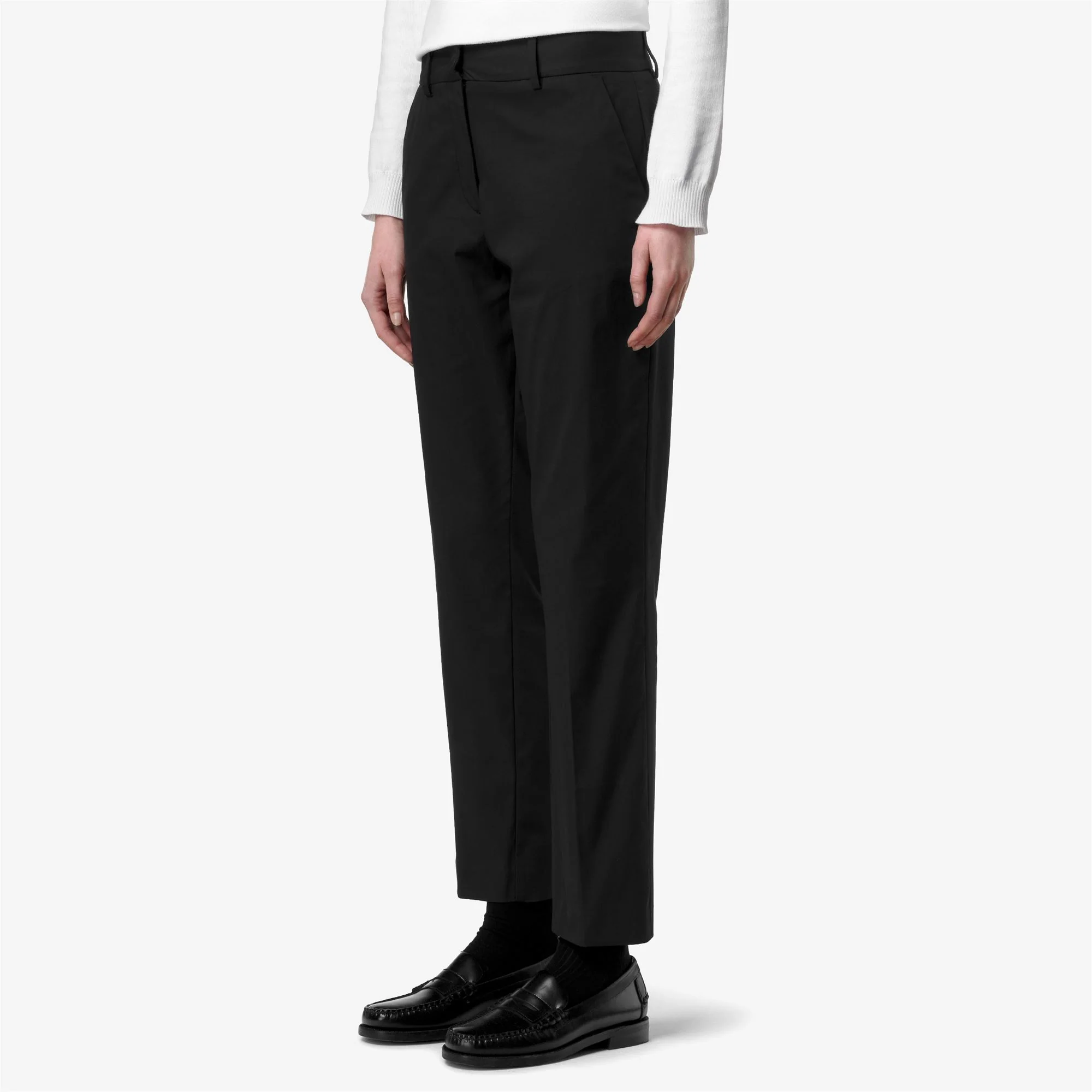 BELLE TWILL TECH - Pants - CHINO - Woman - BLACK PURE - Image 4