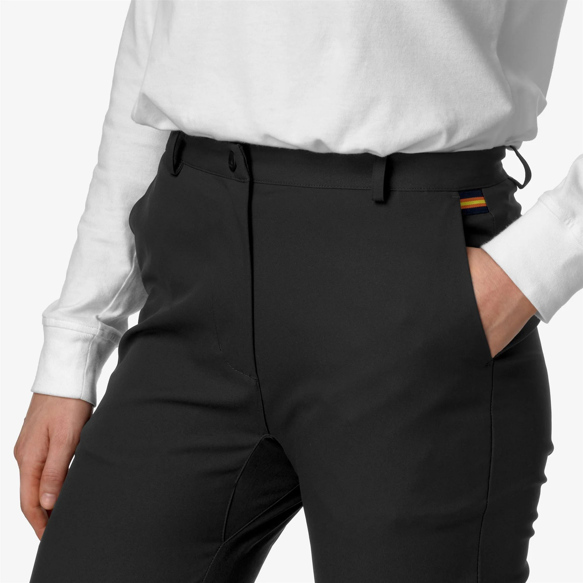 ELAISE TWILL PEACH - Pants - CHINO - Woman - BLACK PURE - Image 2