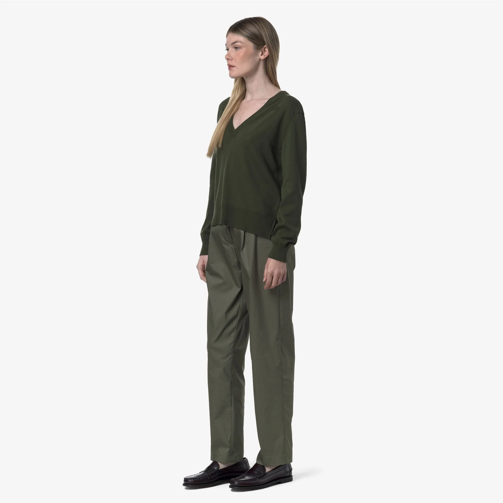EYRE TWILL TECH - Pants - CHINO - Woman - GREEN LICHEN - Image 4