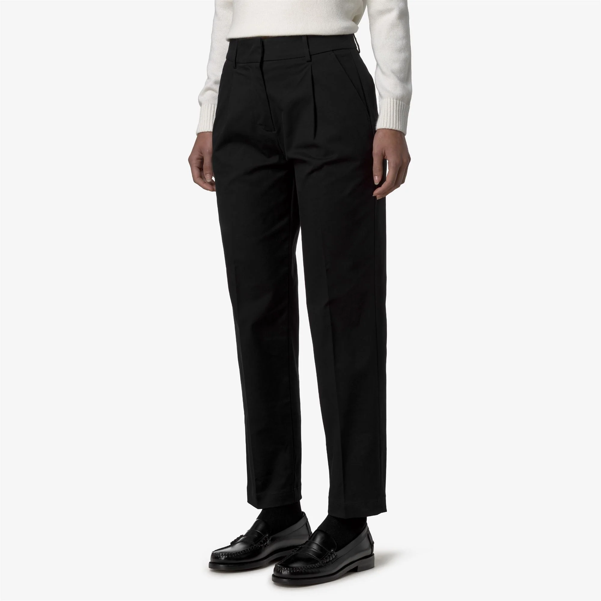 EYRE TWILL TECH PEACH - Pants - CHINO - Woman - BLACK PURE - Image 4