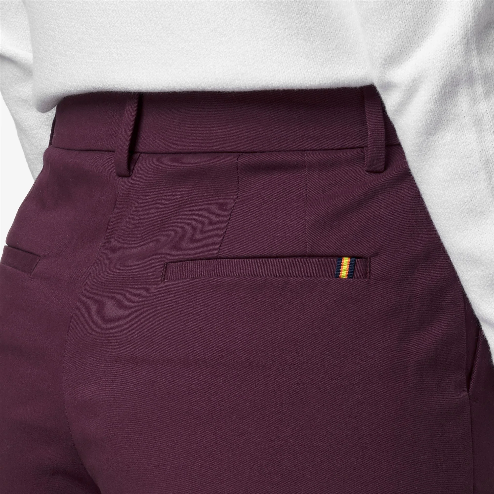 EYRE TWILL TECH PEACH GOLF - Pants - CHINO - Woman - VIOLET MAUVE WINE - Image 2