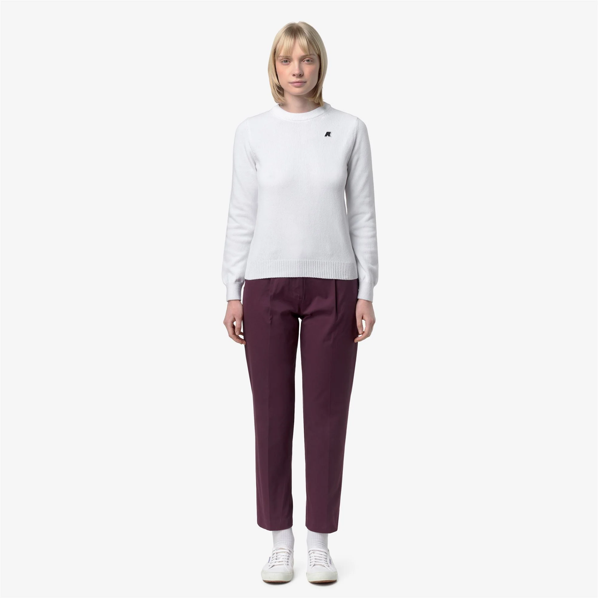 EYRE TWILL TECH PEACH GOLF - Pants - CHINO - Woman - VIOLET MAUVE WINE - Image 3