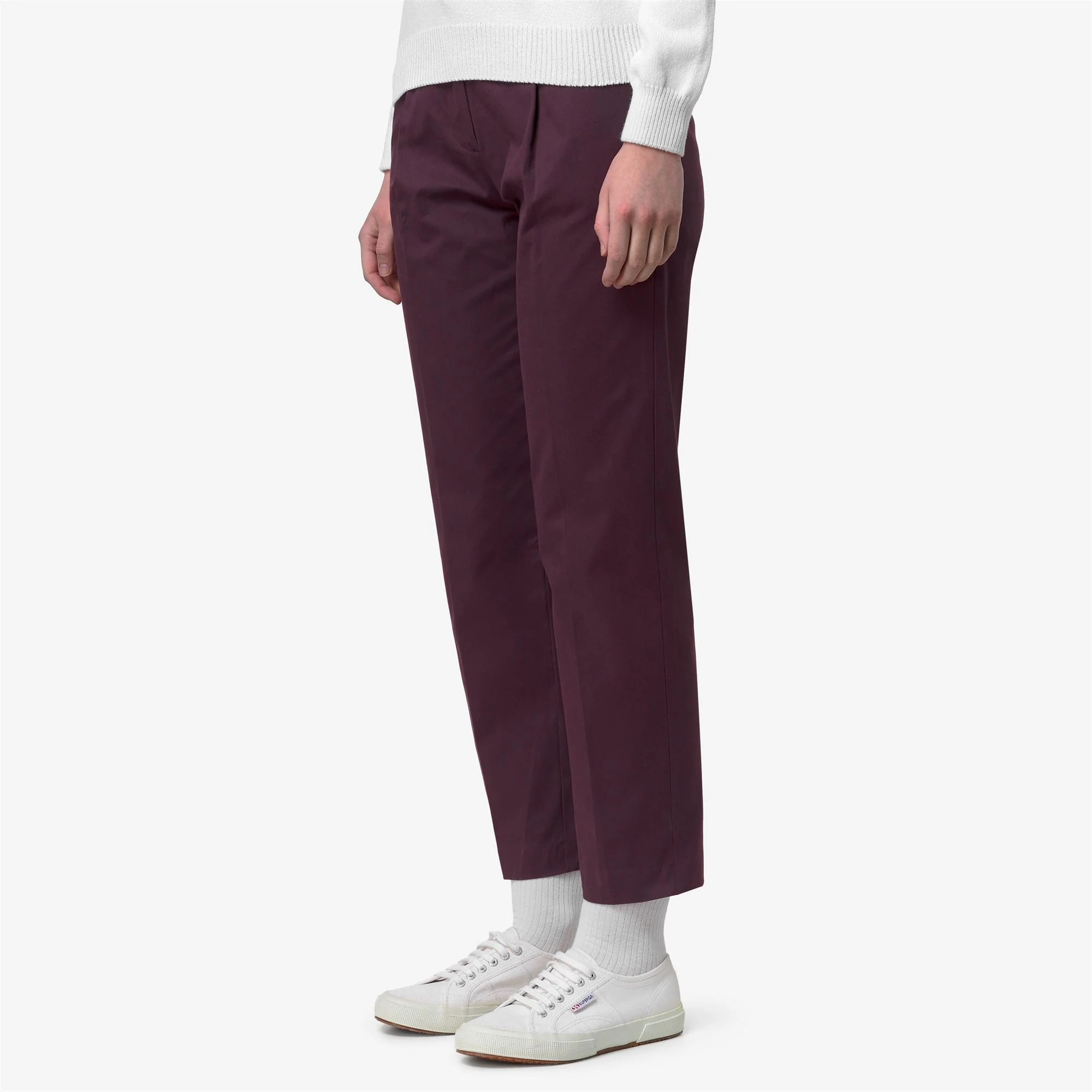 EYRE TWILL TECH PEACH GOLF - Pants - CHINO - Woman - VIOLET MAUVE WINE - Image 4