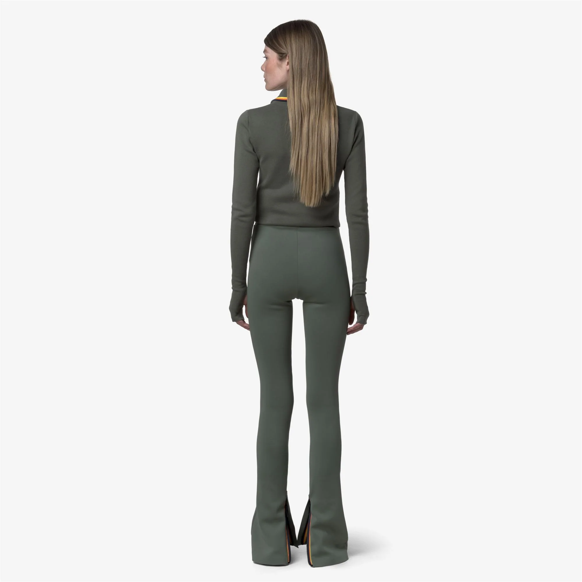 FLAGGY SCUBA - Pants - Sport Trousers - Woman - GREEN GREYSH - Image 5