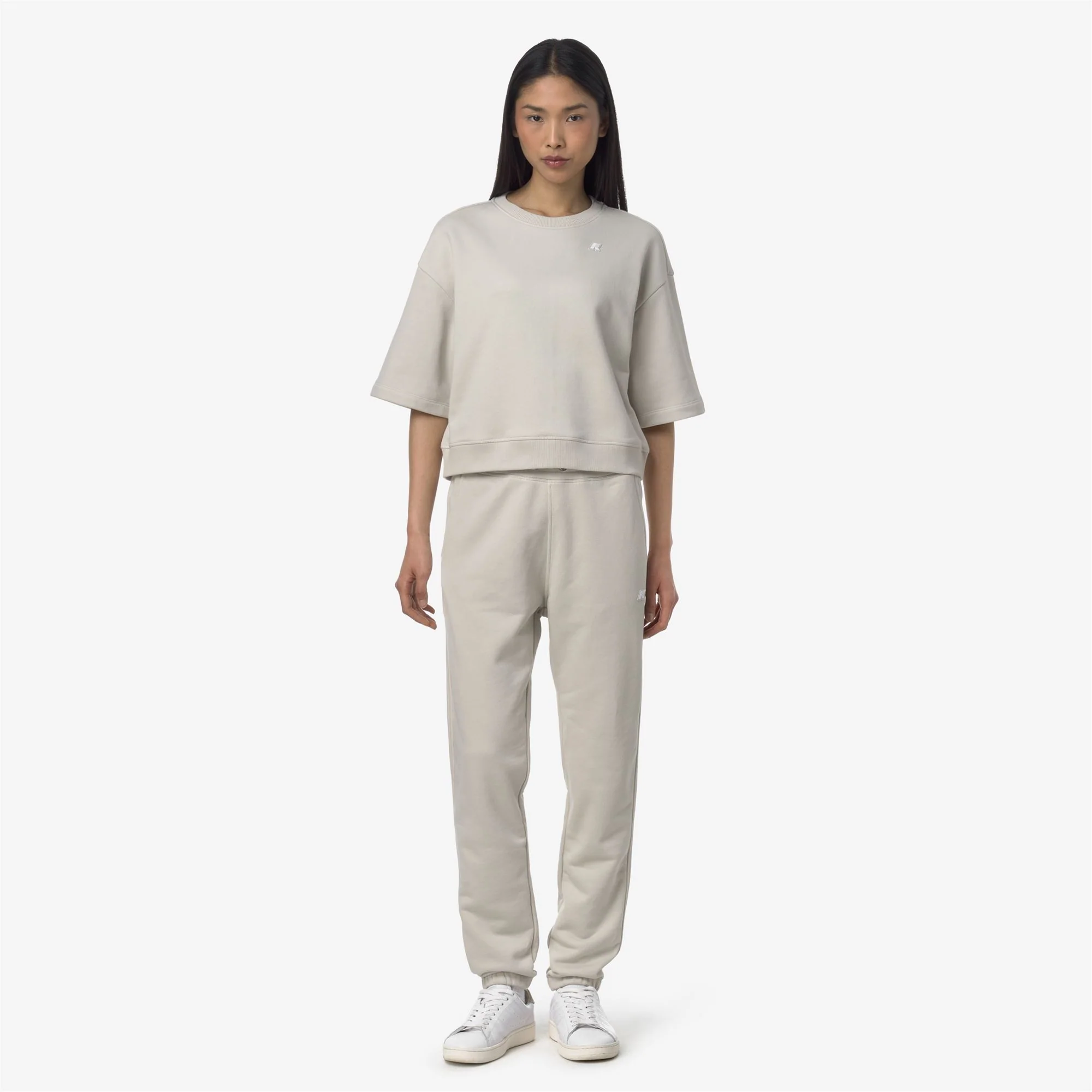 GINEVRETTE FRENCH TERRY - Pants - Sport Trousers - Woman - BEIGE LT - Image 3