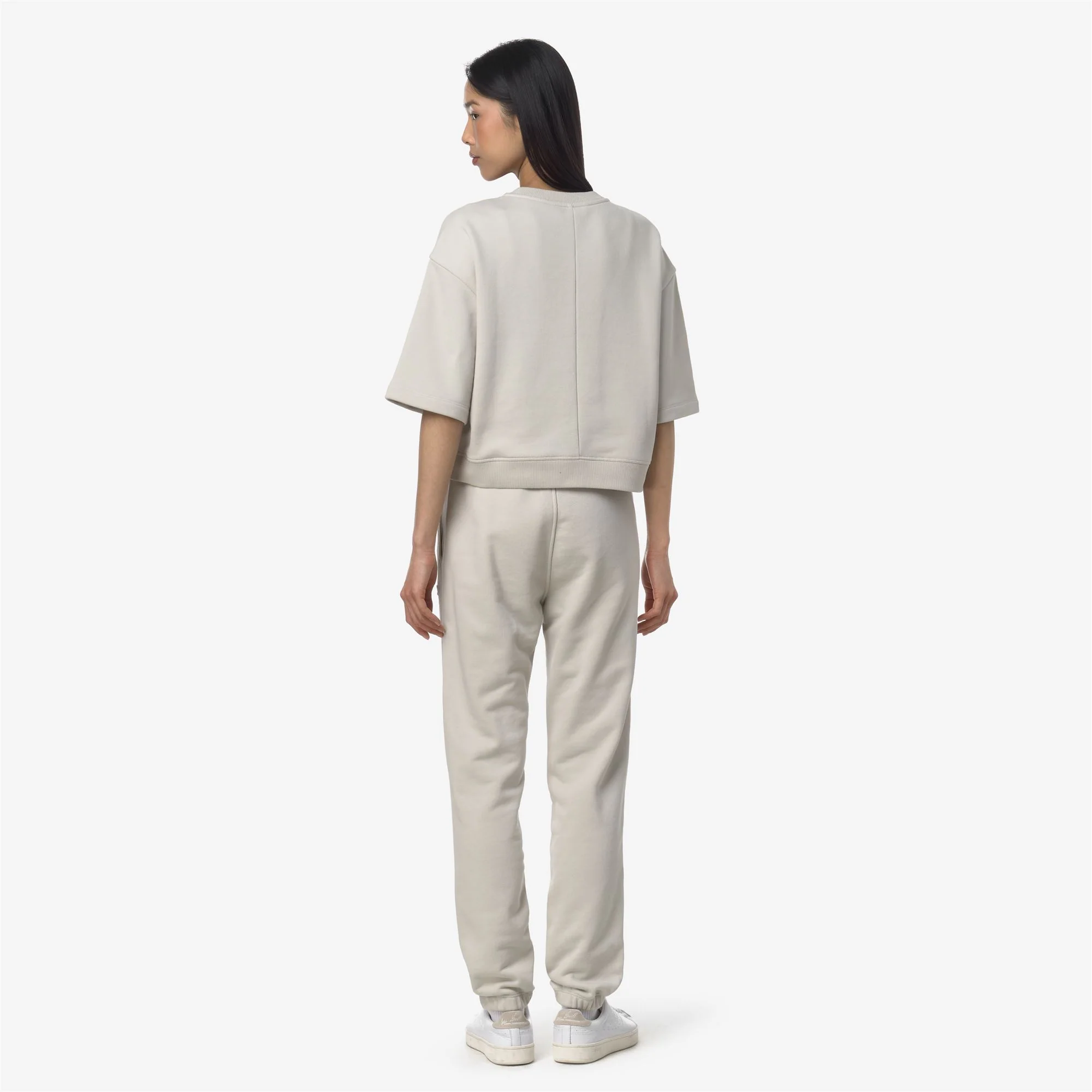 GINEVRETTE FRENCH TERRY - Pants - Sport Trousers - Woman - BEIGE LT - Image 5