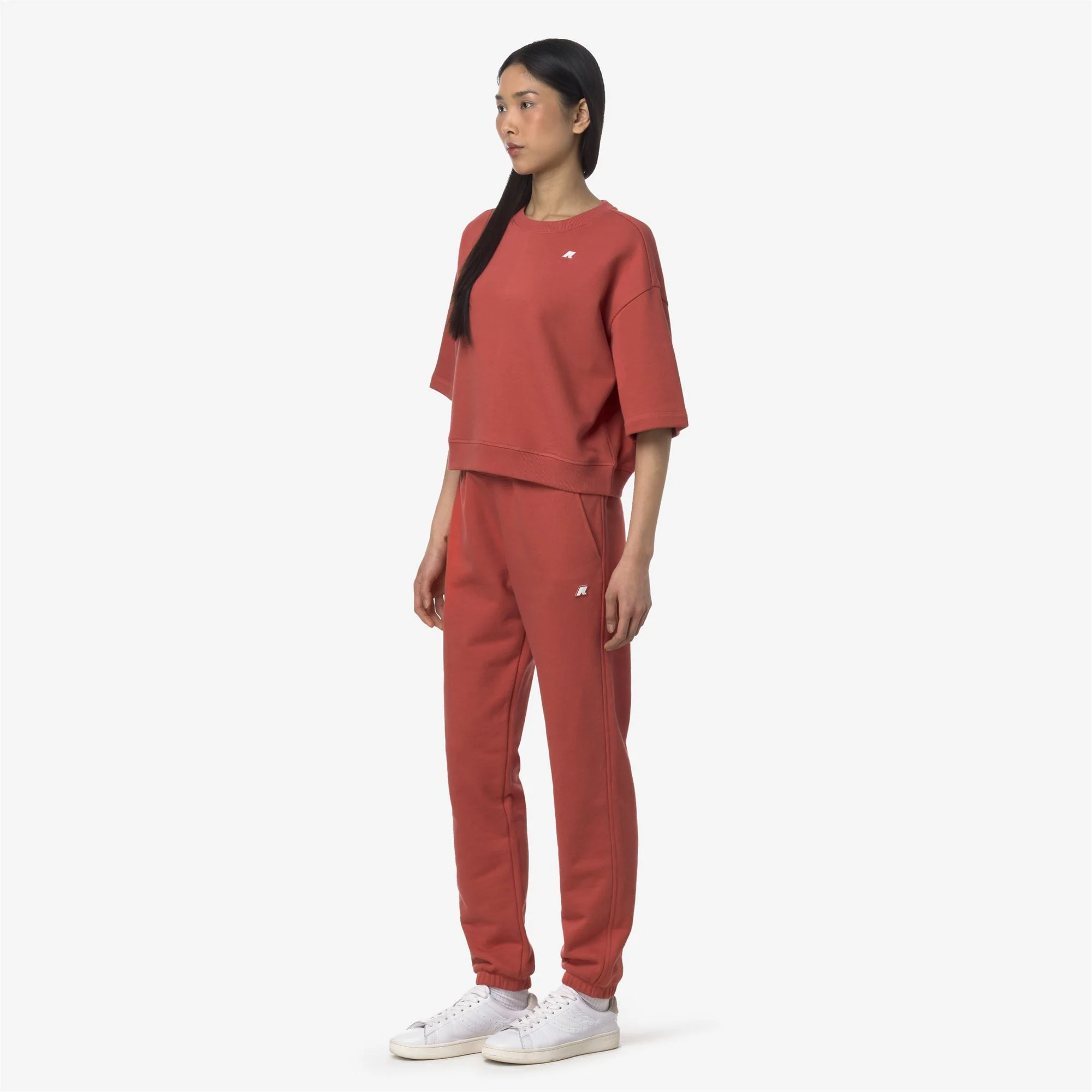 GINEVRETTE FRENCH TERRY - Pants - Sport Trousers - Woman - RED JASPER - Image 4