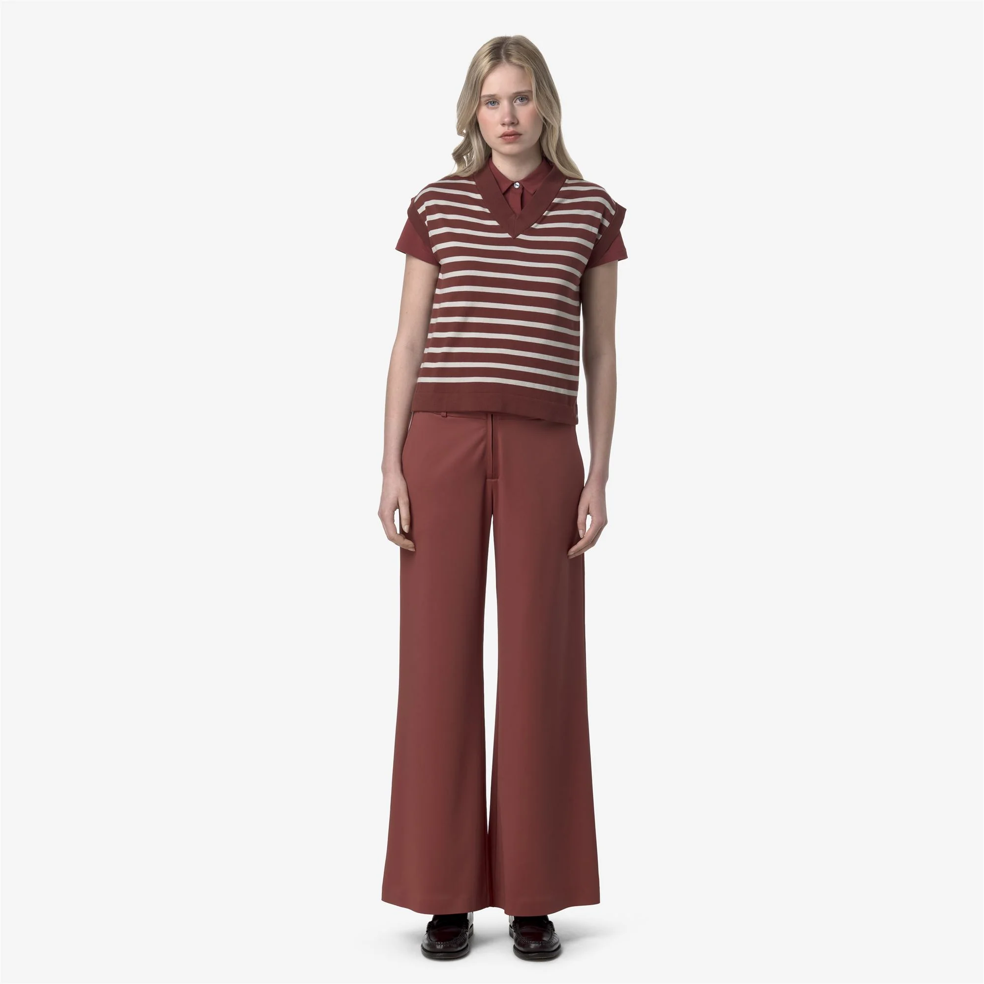 JALLE SL SPACER - Pants - Sport Trousers - Woman - RED BROWNISH - Image 3