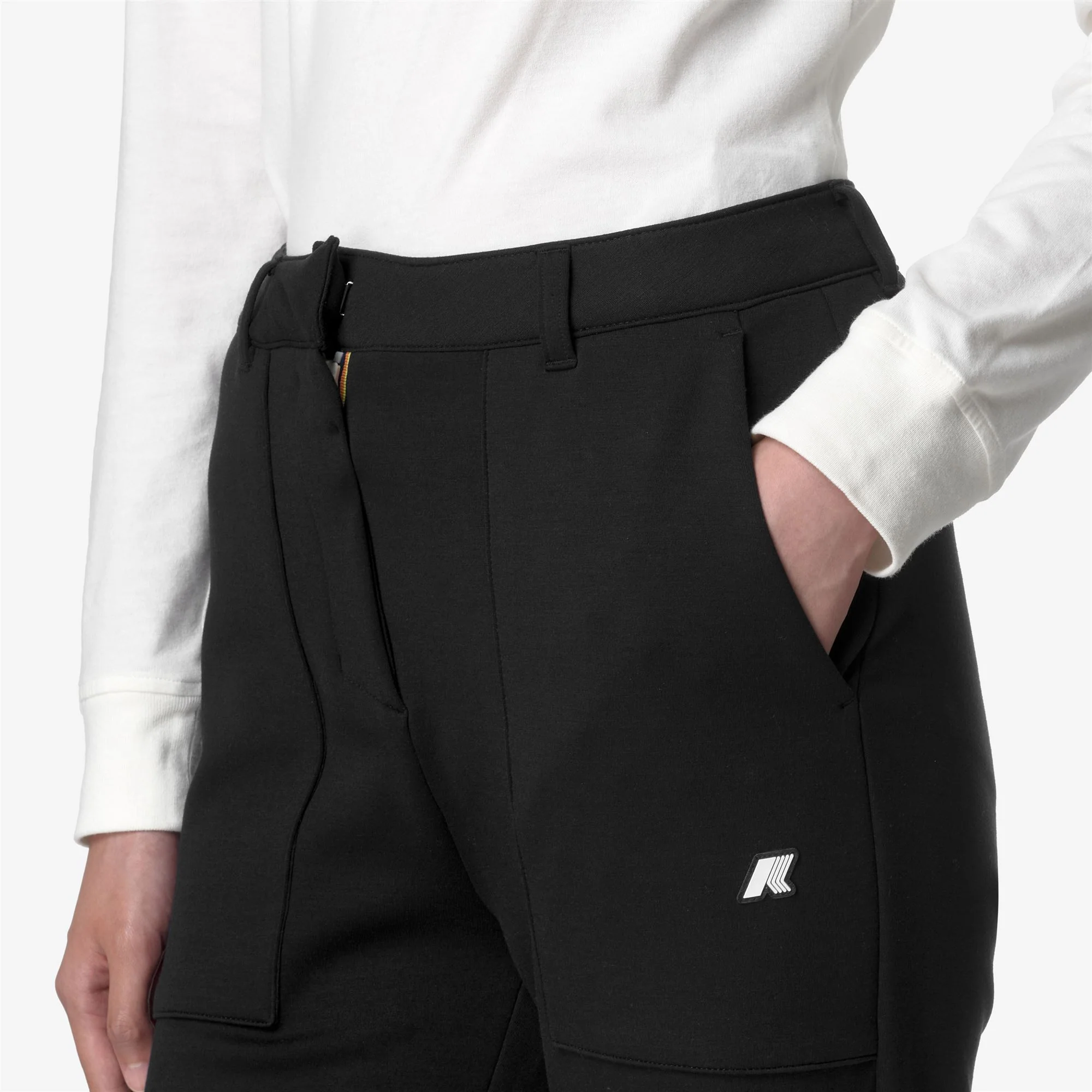 JANINNE LIGHT SPACER - Pants - Sport Trousers - Woman - BLACK PURE - Image 2