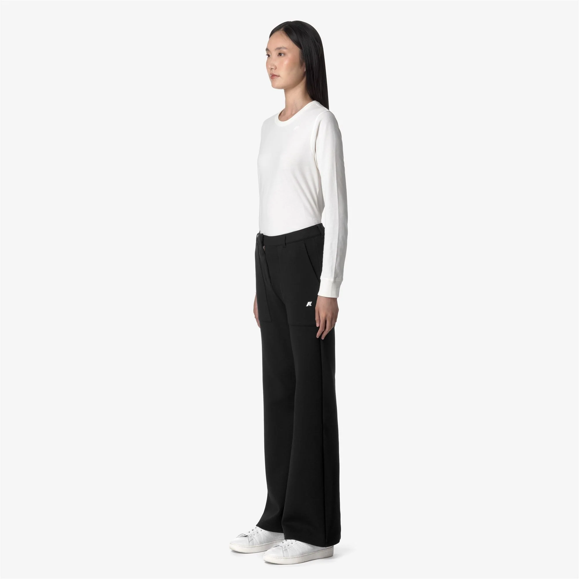 JANINNE LIGHT SPACER - Pants - Sport Trousers - Woman - BLACK PURE - Image 4