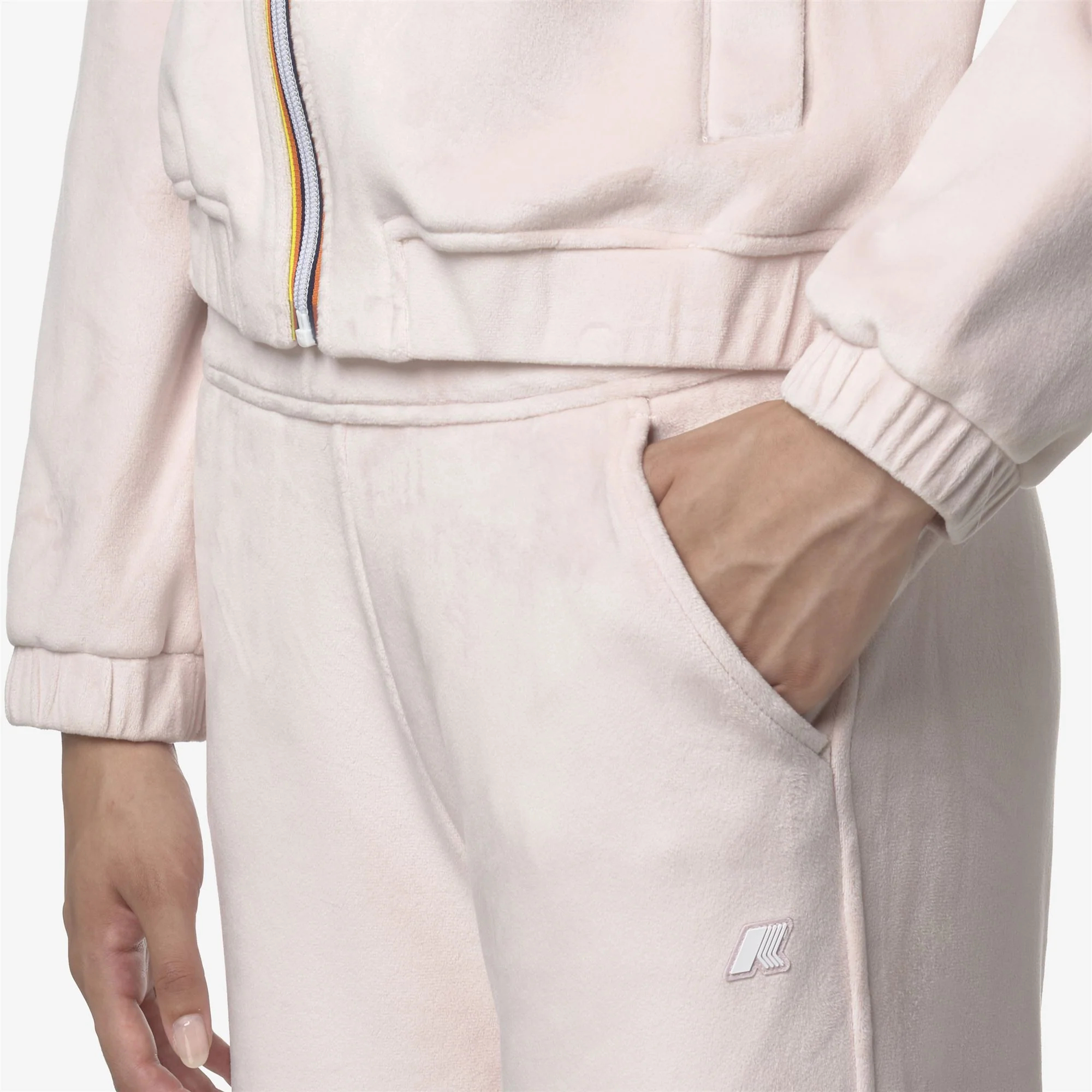 JENNY VELOUR POLAR - Pants - Sport Trousers - Woman - ROSE HUSHED-ROSE HUSHED - Image 7