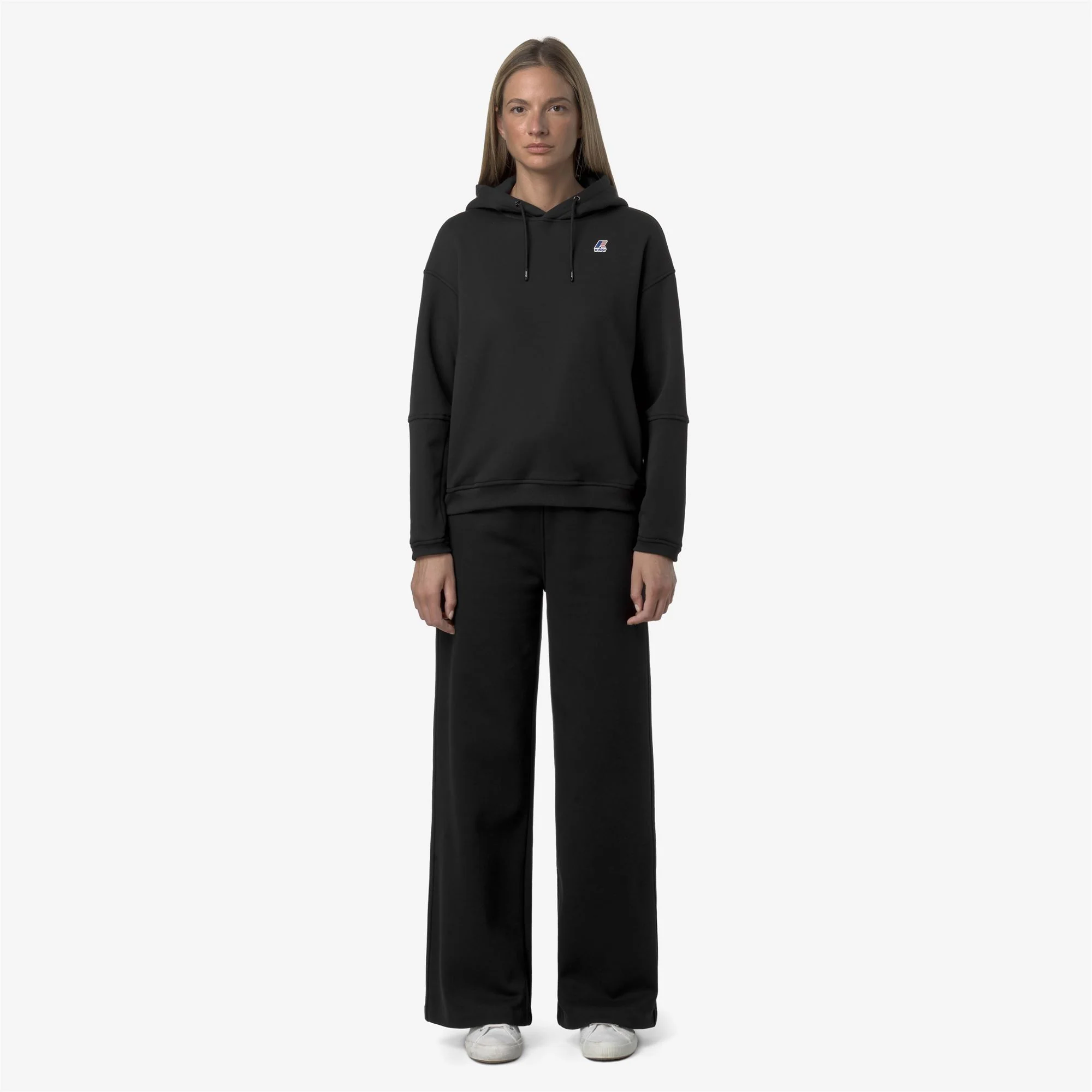 LOYRE BRUSHED PC - Pants - Sport Trousers - Woman - BLACK PURE - Image 3