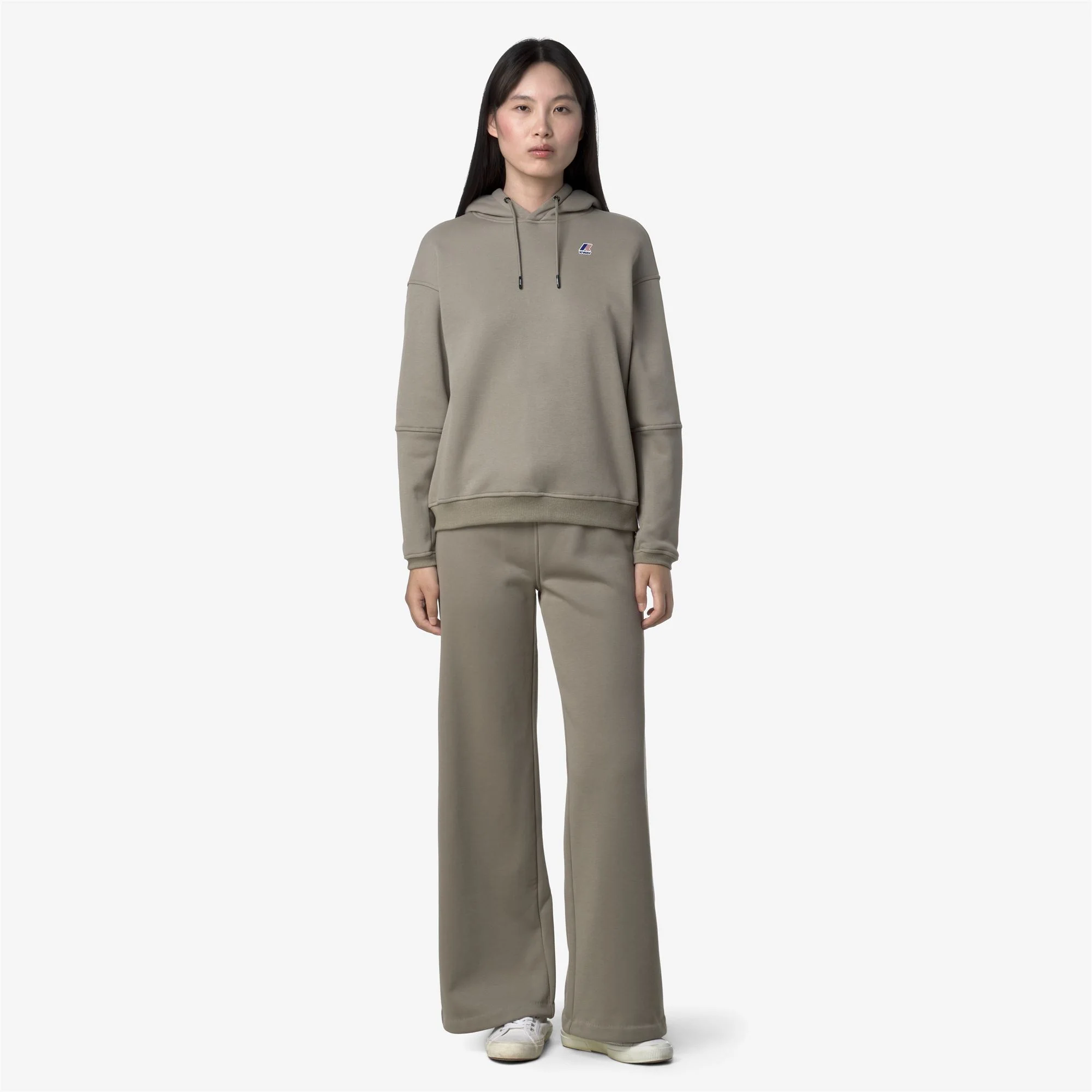 LOYRE BRUSHED PC - Pants - Sport Trousers - Woman - GREEN OAK - Image 3
