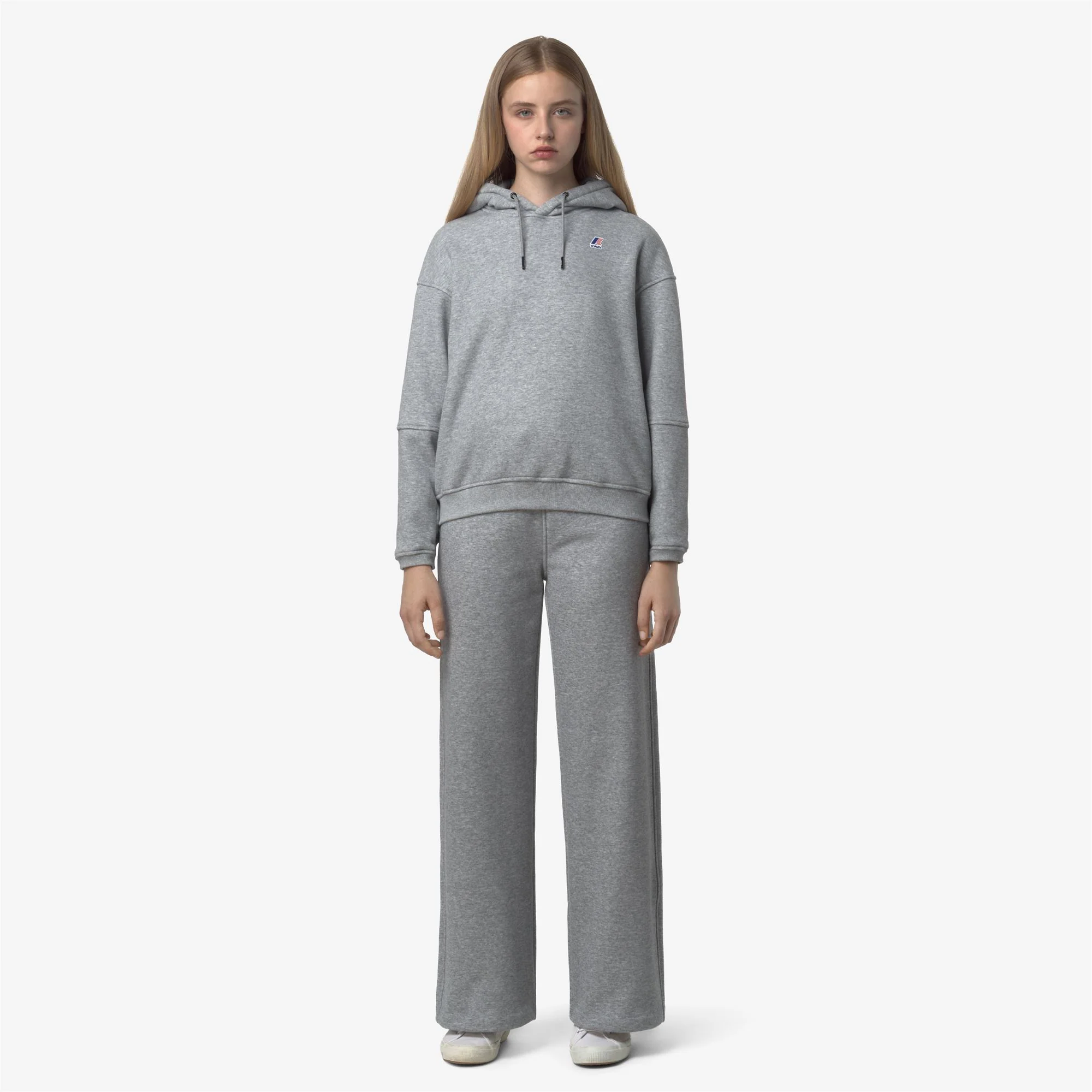 LOYRE BRUSHED PC - Pants - Sport Trousers - Woman - GREY MELANGE MID - Image 3