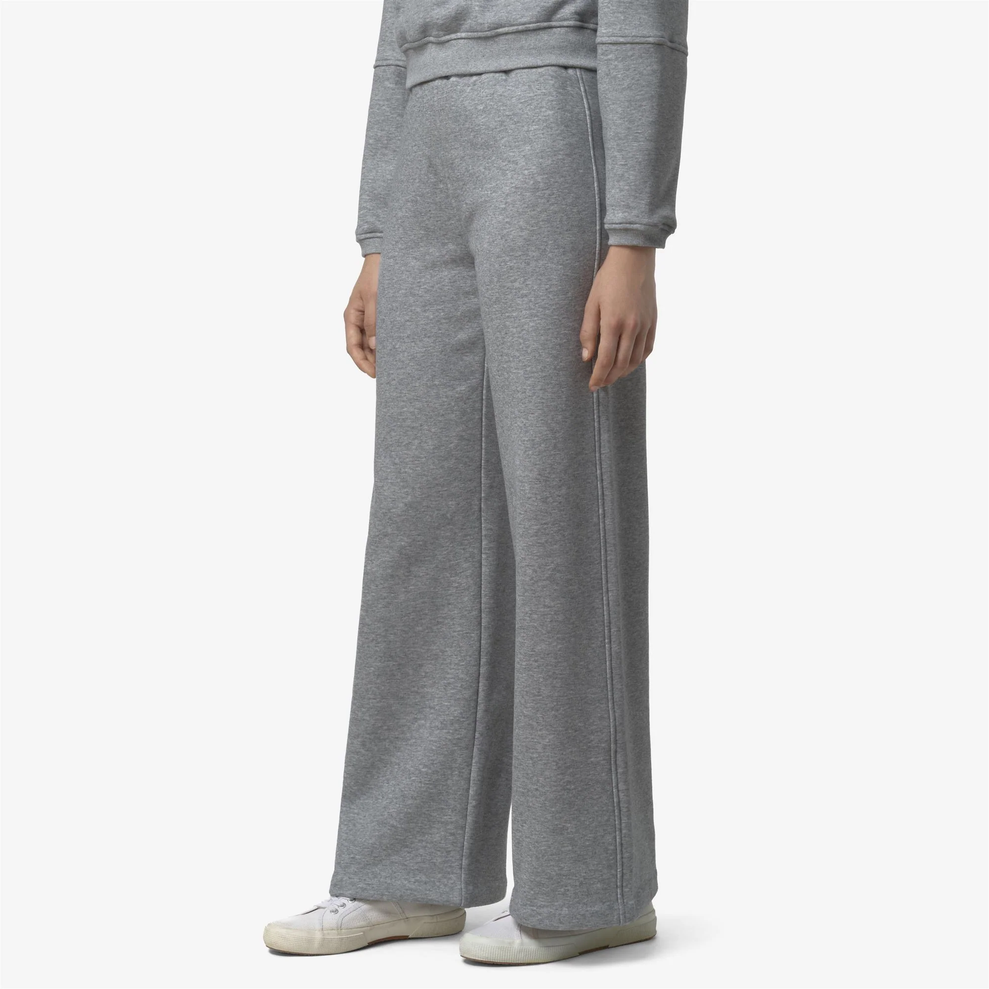 LOYRE BRUSHED PC - Pants - Sport Trousers - Woman - GREY MELANGE MID - Image 4